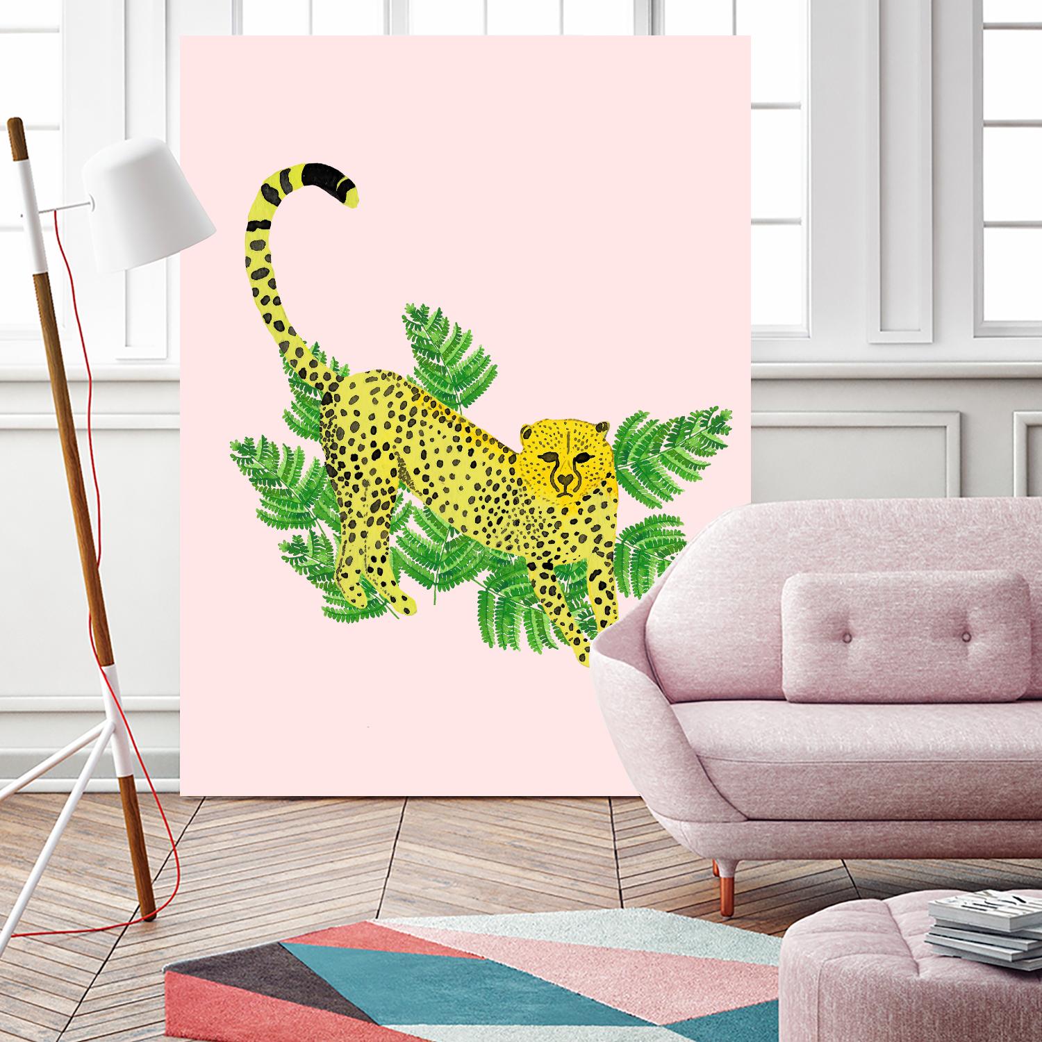 Cheetah on the Lookout I by Jen Bucheli on GIANT ART - multi wildlife