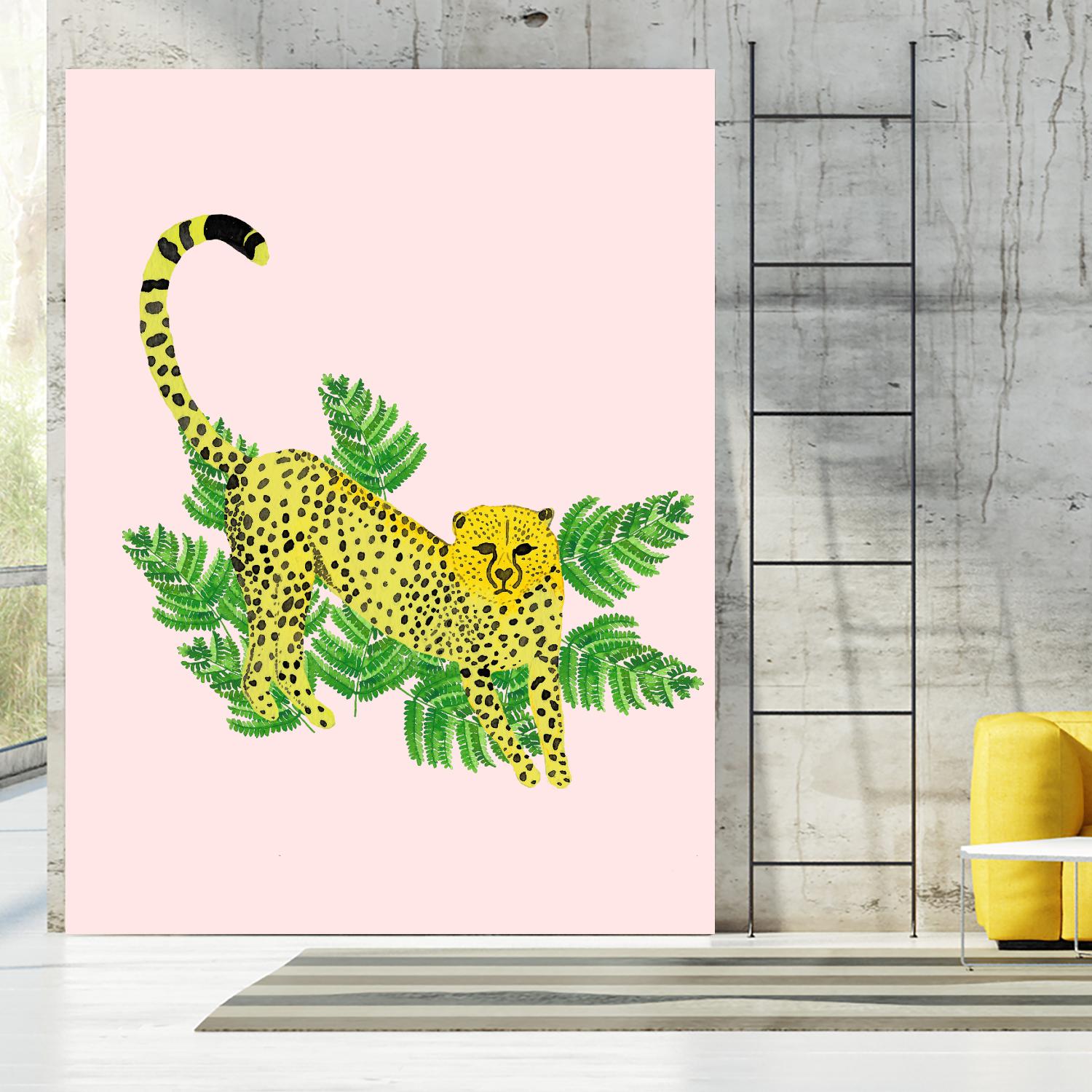 Cheetah on the Lookout I by Jen Bucheli on GIANT ART - multi wildlife