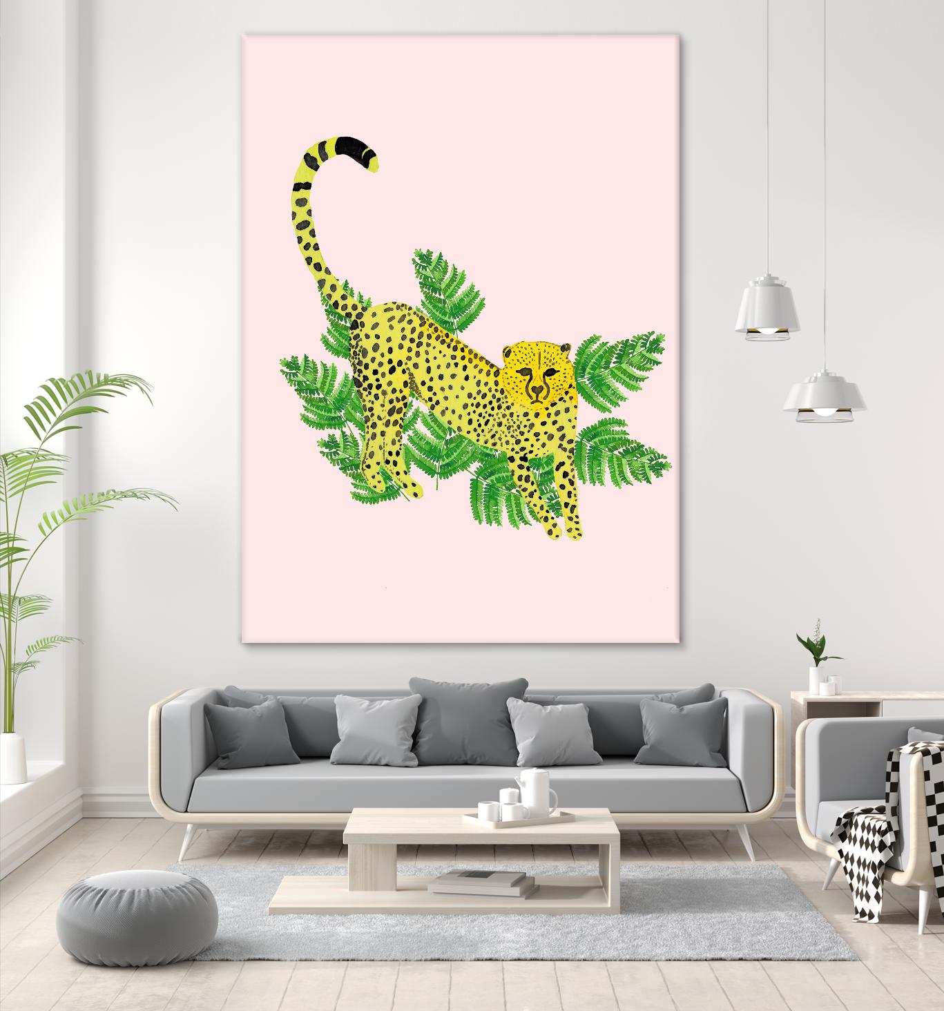 Cheetah on the Lookout I by Jen Bucheli on GIANT ART - multi wildlife