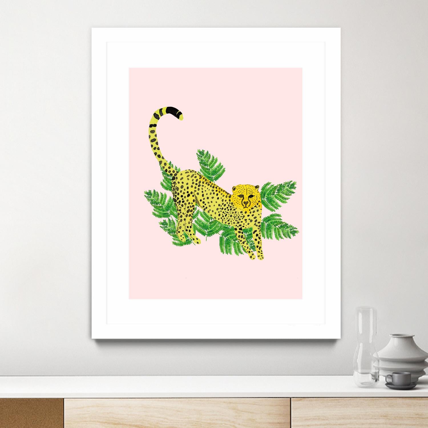 Cheetah on the Lookout I by Jen Bucheli on GIANT ART - multi wildlife