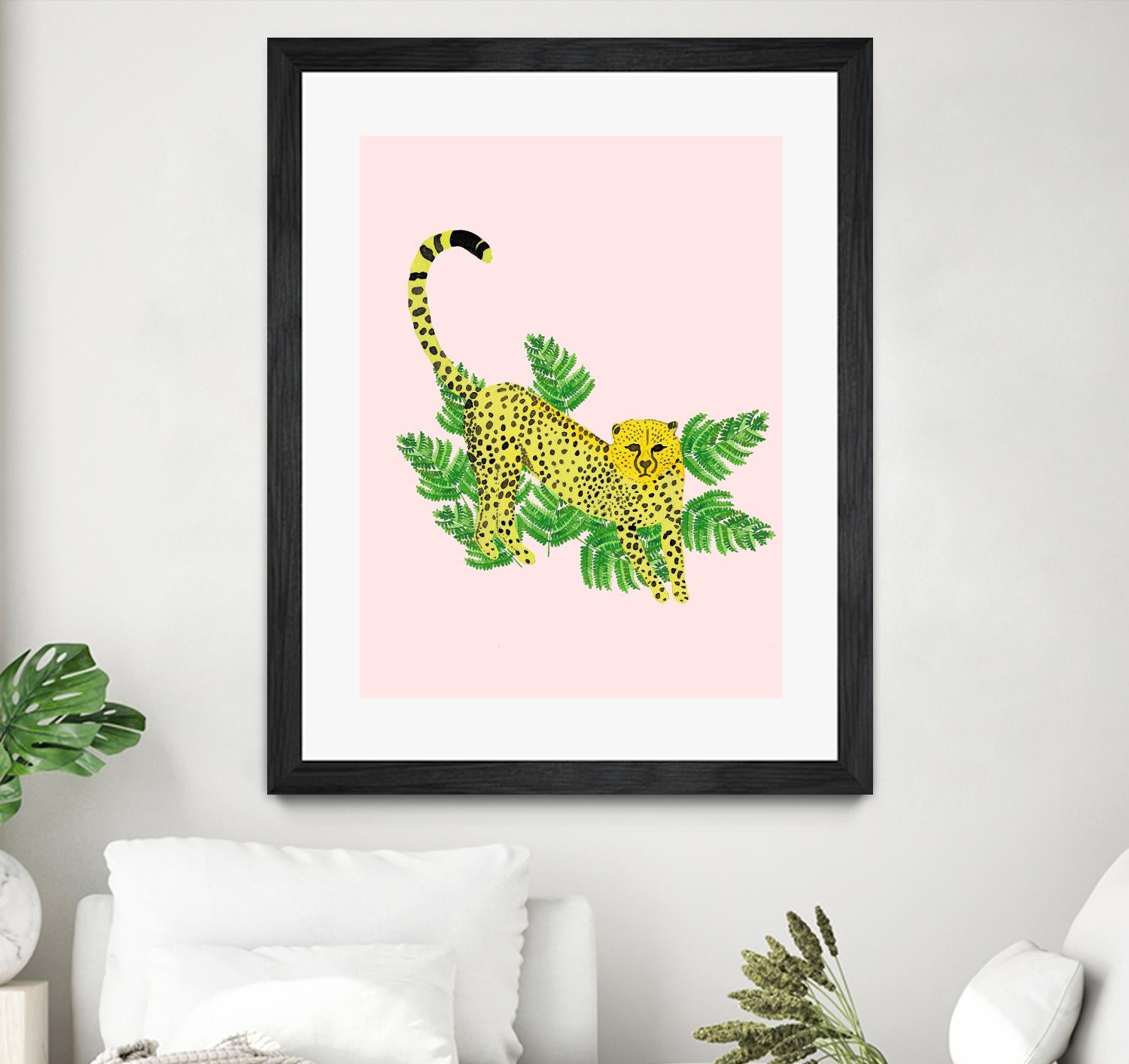 Cheetah on the Lookout I by Jen Bucheli on GIANT ART - multi wildlife