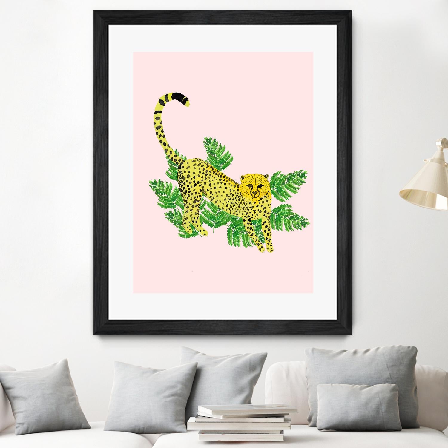 Cheetah on the Lookout I by Jen Bucheli on GIANT ART - multi wildlife