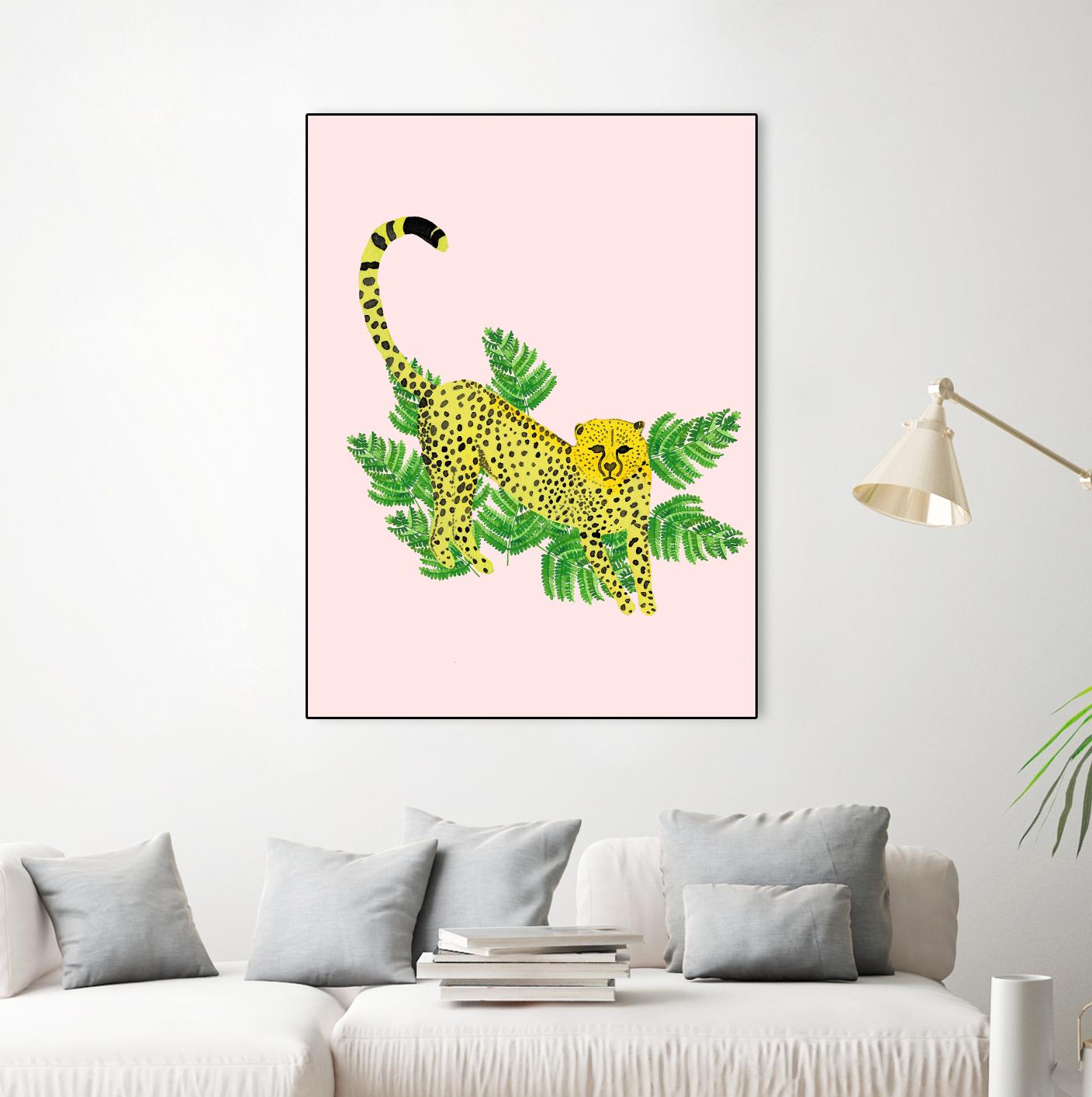 Cheetah on the Lookout I by Jen Bucheli on GIANT ART - multi wildlife