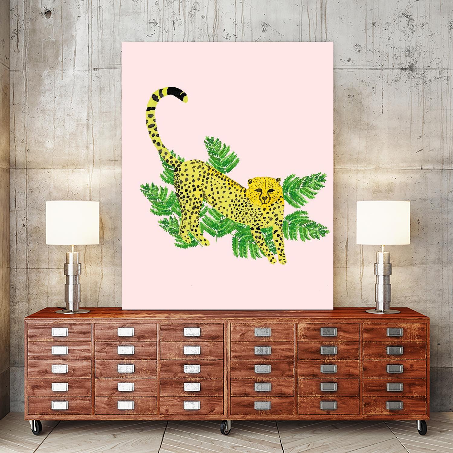 Cheetah on the Lookout I by Jen Bucheli on GIANT ART - multi wildlife