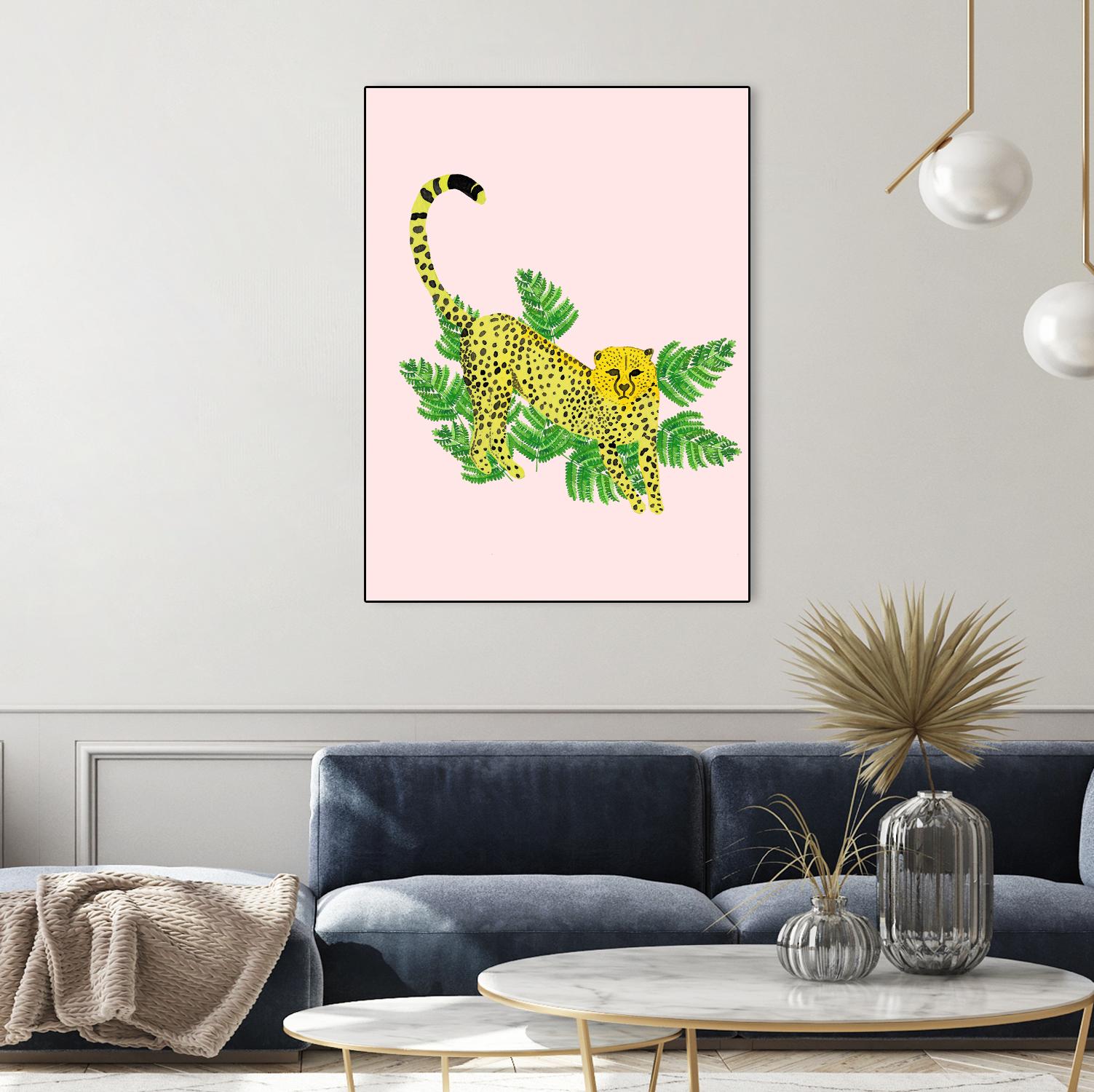 Cheetah on the Lookout I by Jen Bucheli on GIANT ART - multi wildlife