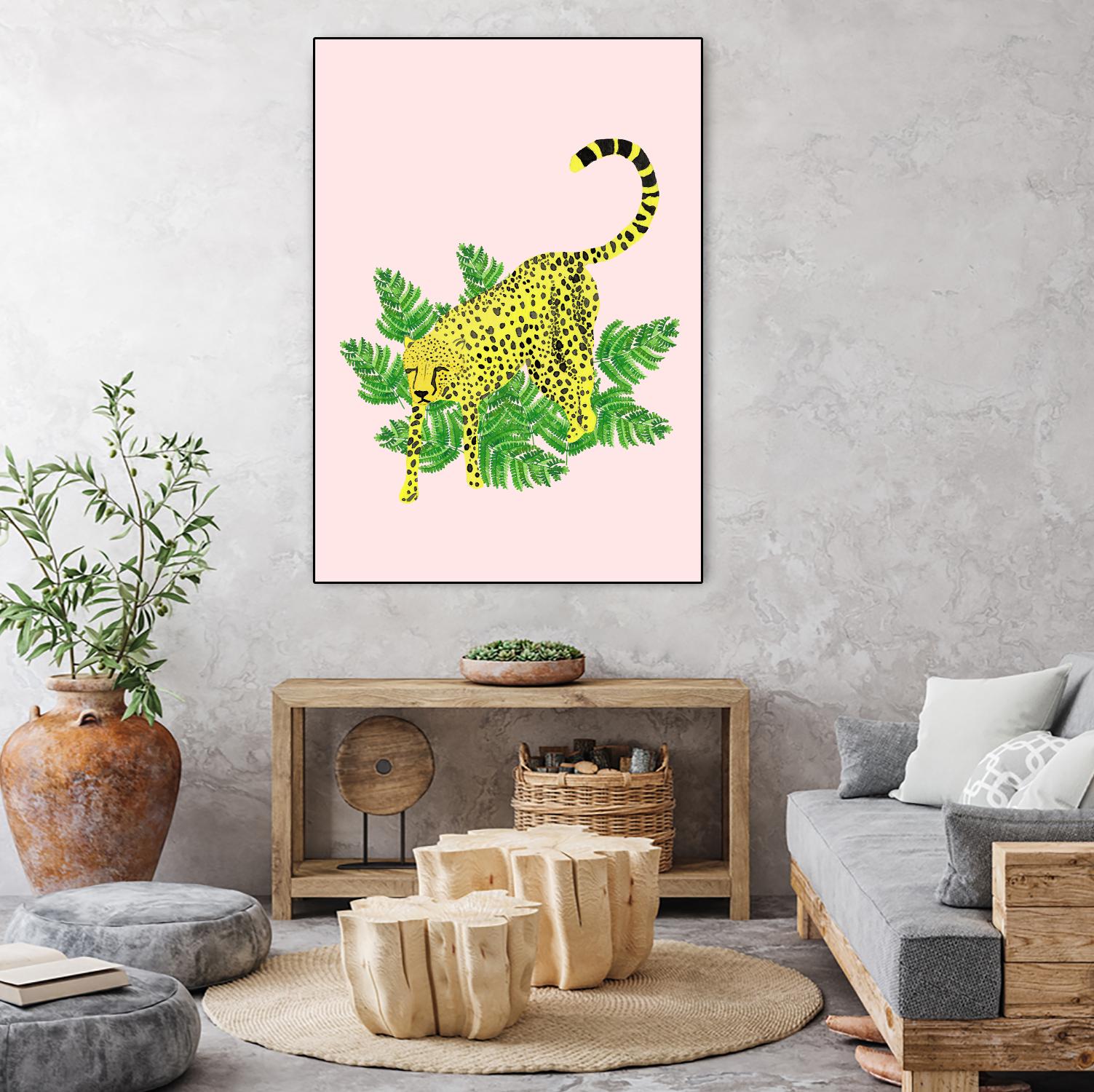 Cheetah on the Lookout II by Jen Bucheli on GIANT ART - multi wildlife