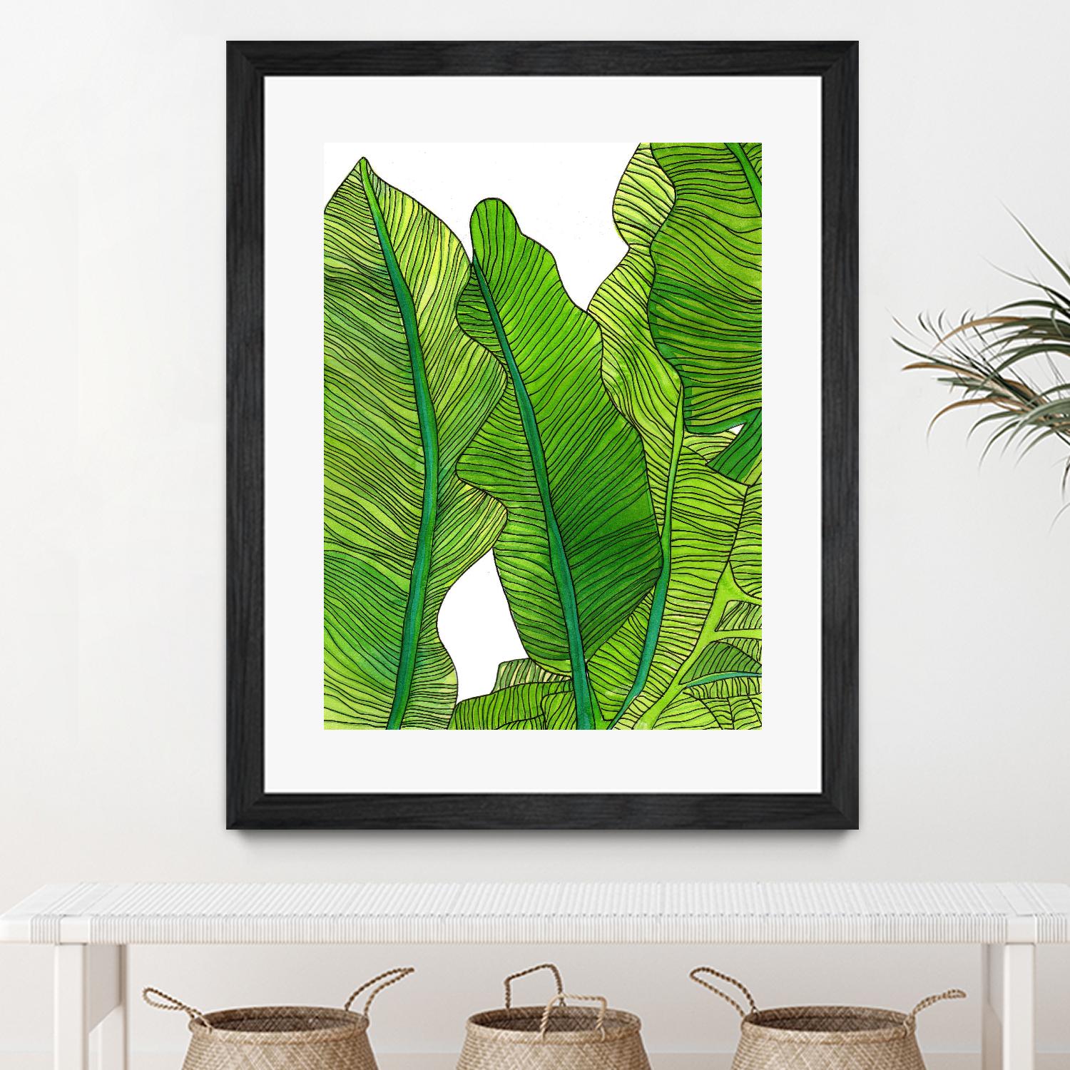 Jungle Leaves by Jen Bucheli on GIANT ART - floral leaves