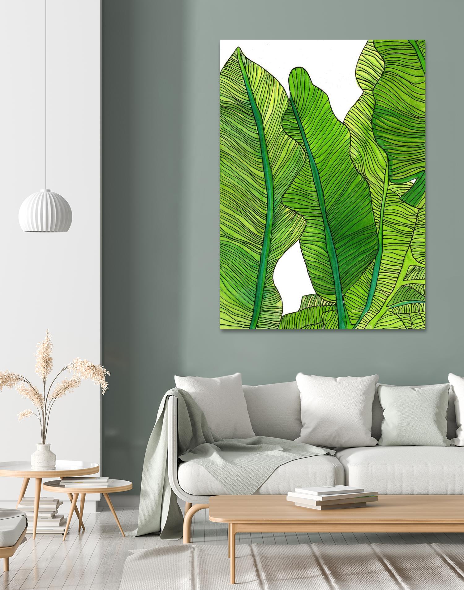 Jungle Leaves by Jen Bucheli on GIANT ART - floral leaves