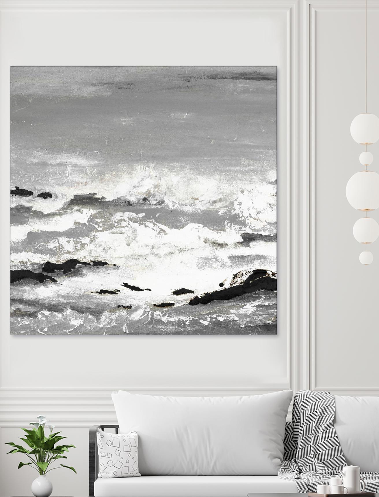 Rocks and Waves by Patricia Pinto on GIANT ART - coastal