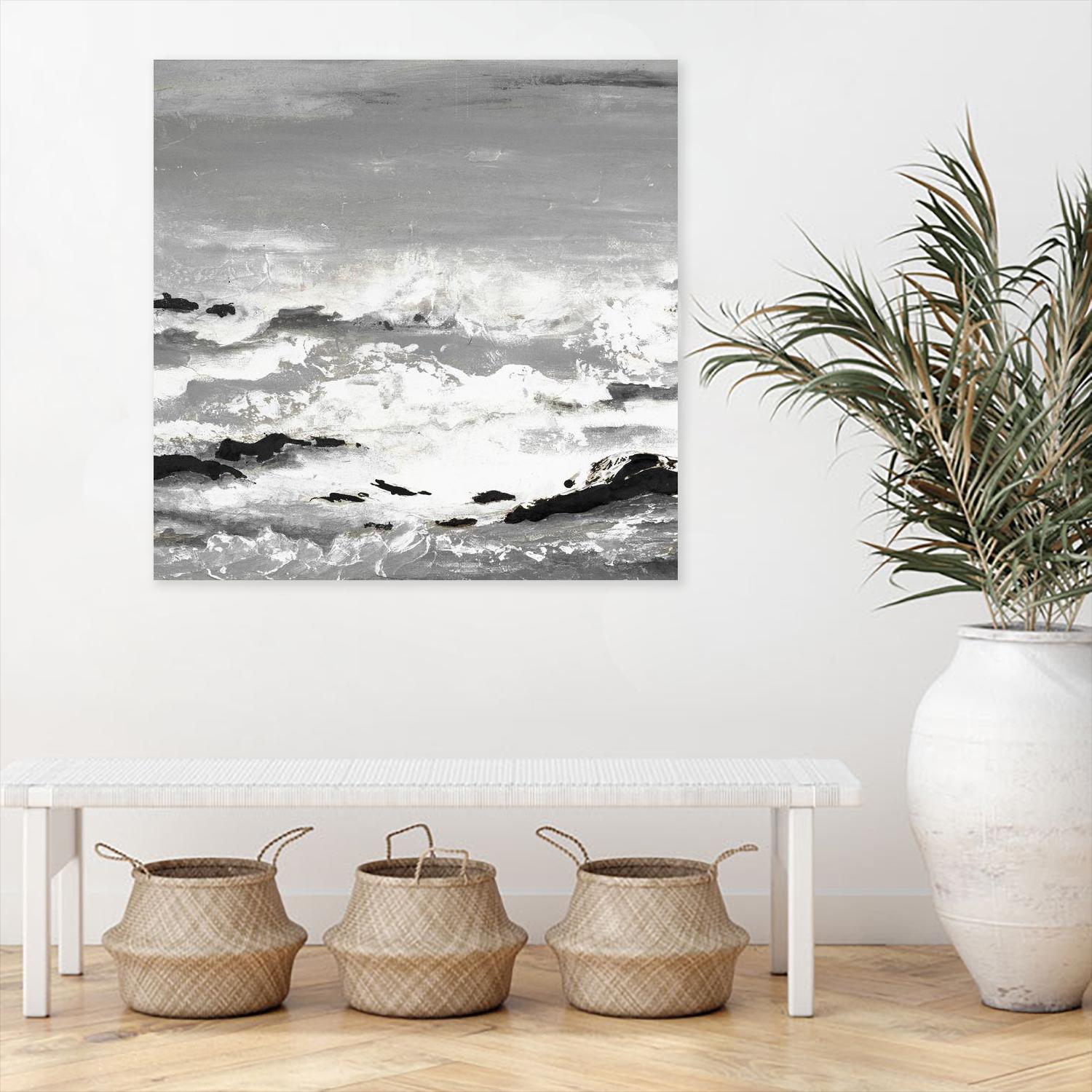 Rocks and Waves by Patricia Pinto on GIANT ART - coastal