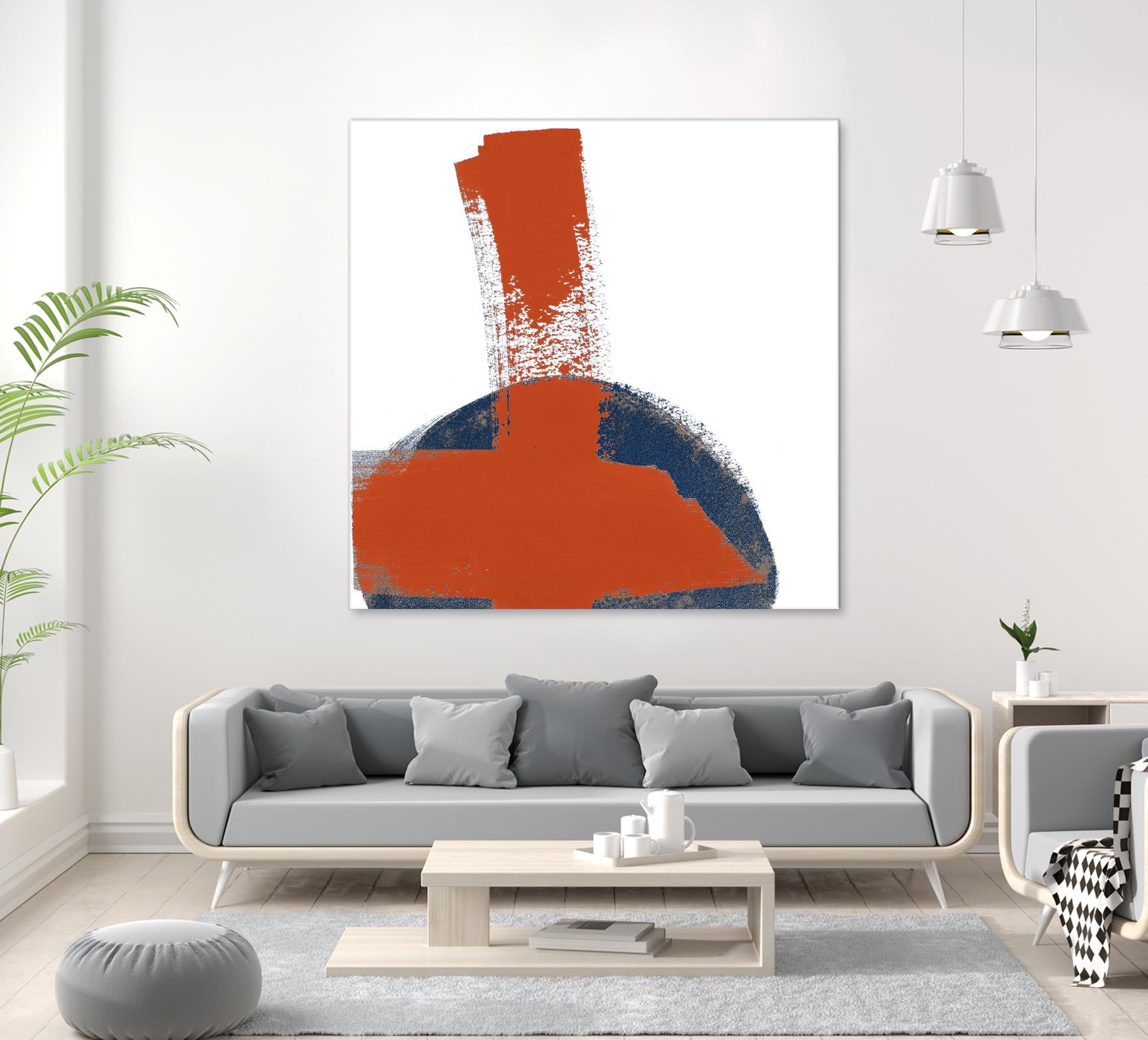 Red Moon Abstract II by Patricia Pinto on GIANT ART - red abstract