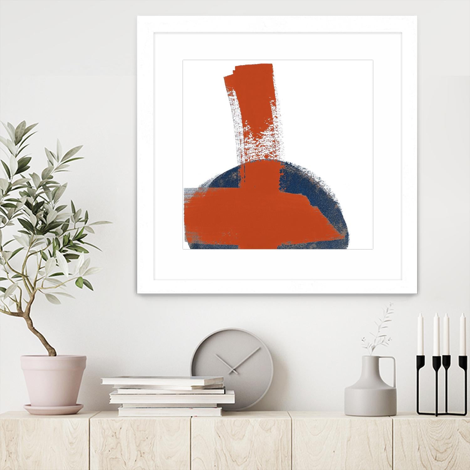 Red Moon Abstract II by Patricia Pinto on GIANT ART - red abstract