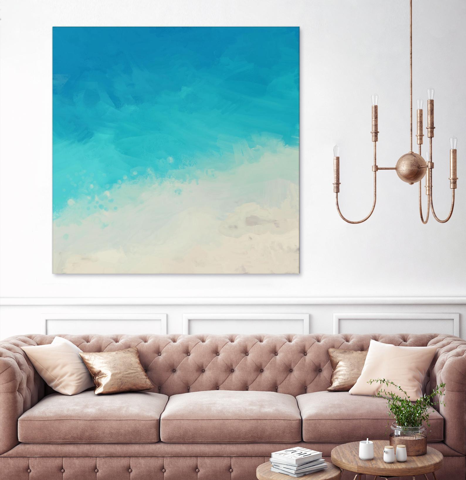 Ocean Blue Sea II by Dan Meneely on GIANT ART - abstract coastal