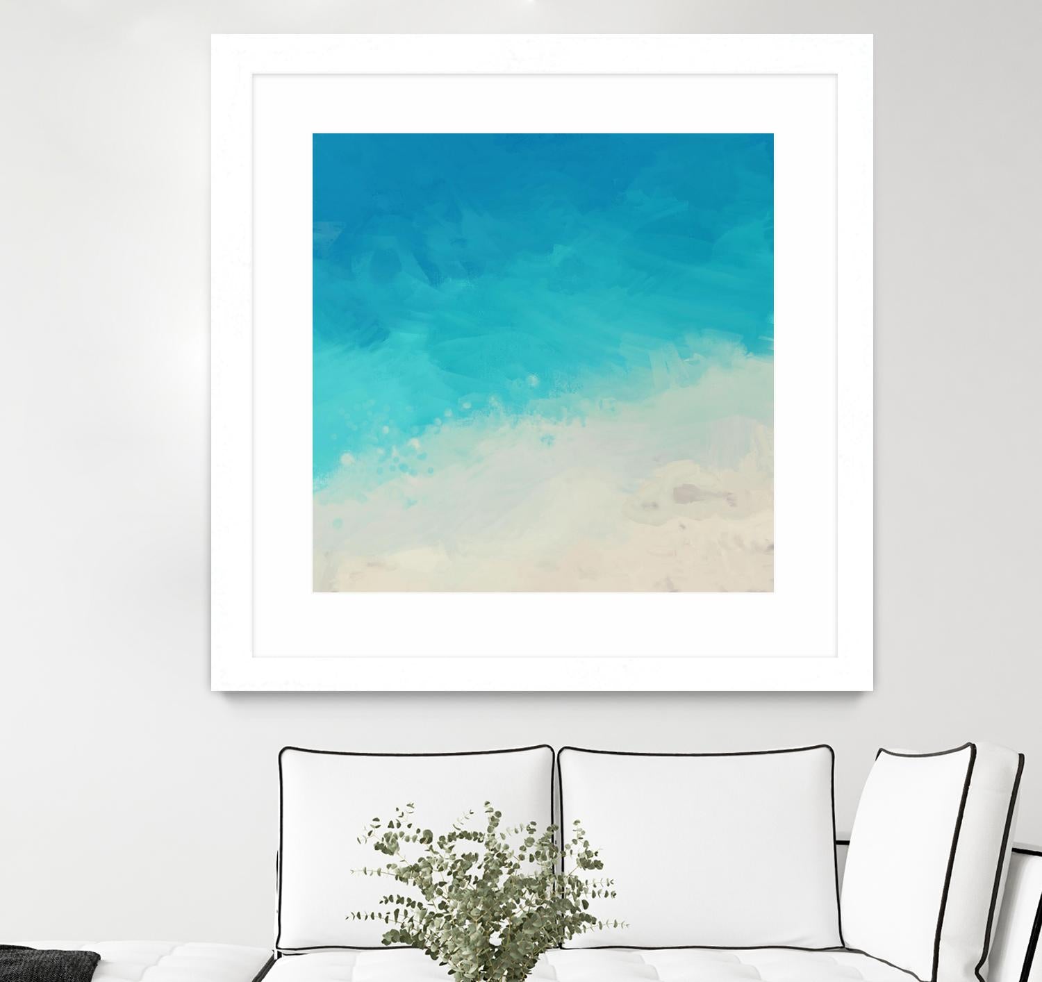 Ocean Blue Sea II by Dan Meneely on GIANT ART - abstract coastal