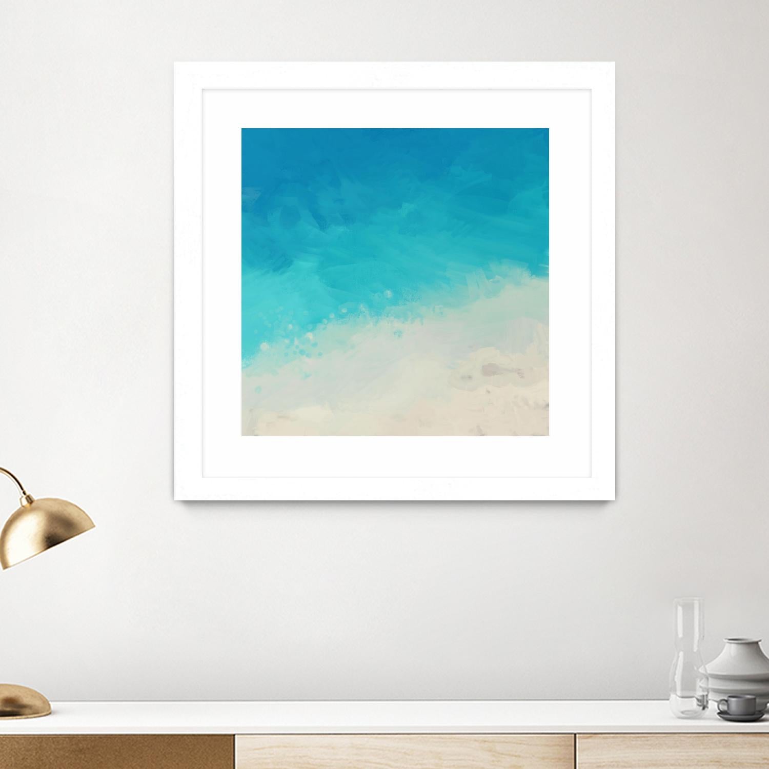Ocean Blue Sea II by Dan Meneely on GIANT ART - abstract coastal