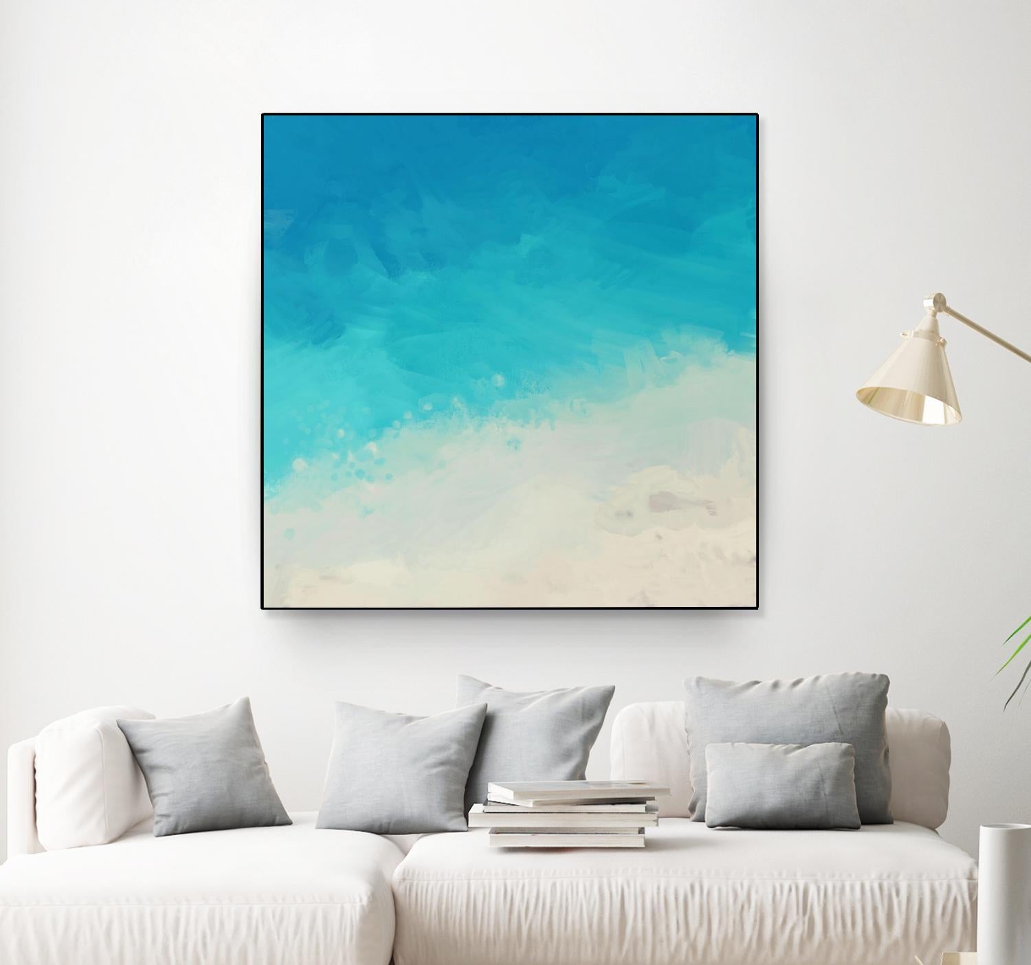 Ocean Blue Sea II by Dan Meneely on GIANT ART - abstract coastal