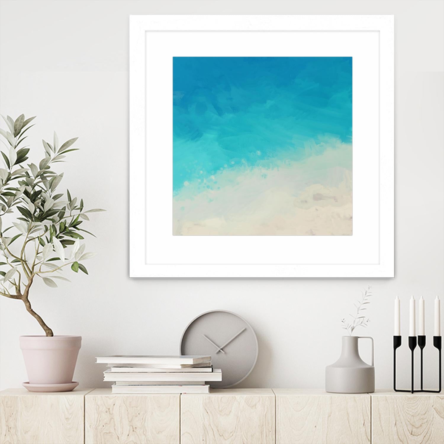 Ocean Blue Sea II by Dan Meneely on GIANT ART - abstract coastal