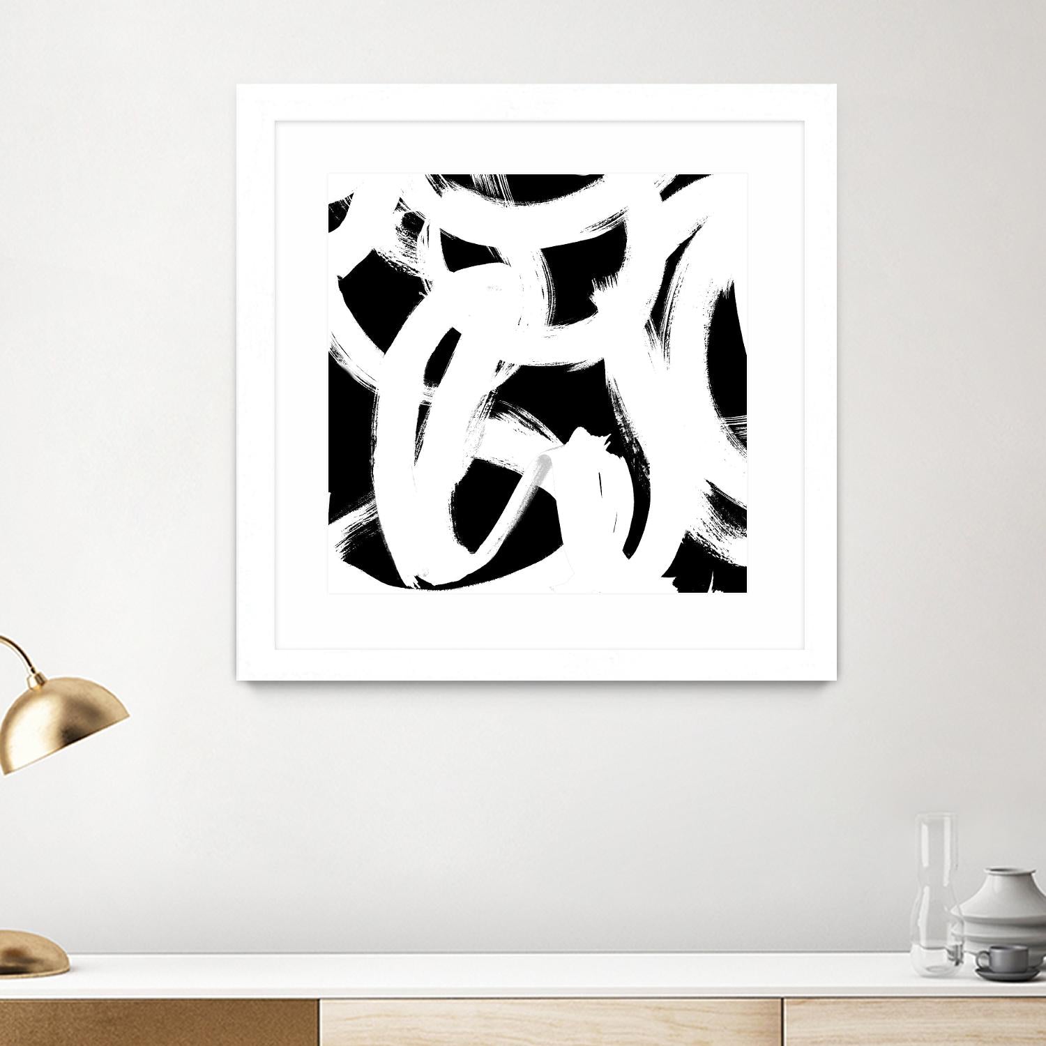 White Trails I by Emily Navas on GIANT ART - abstract