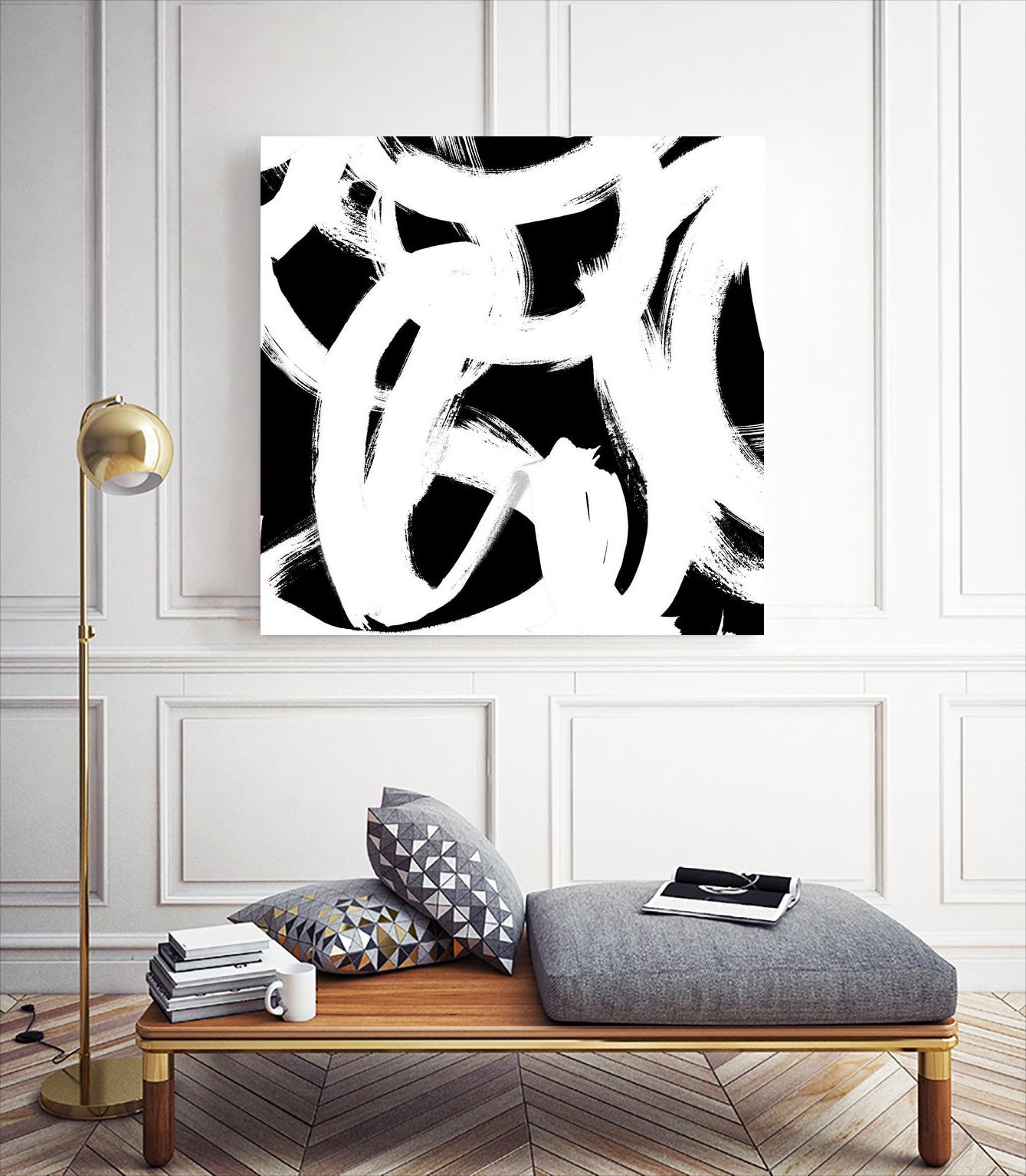 White Trails I by Emily Navas on GIANT ART - abstract