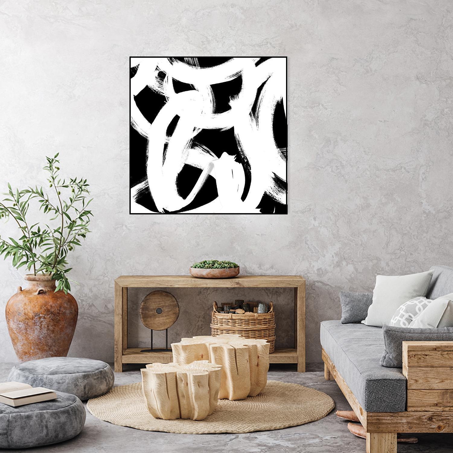White Trails I by Emily Navas on GIANT ART - abstract
