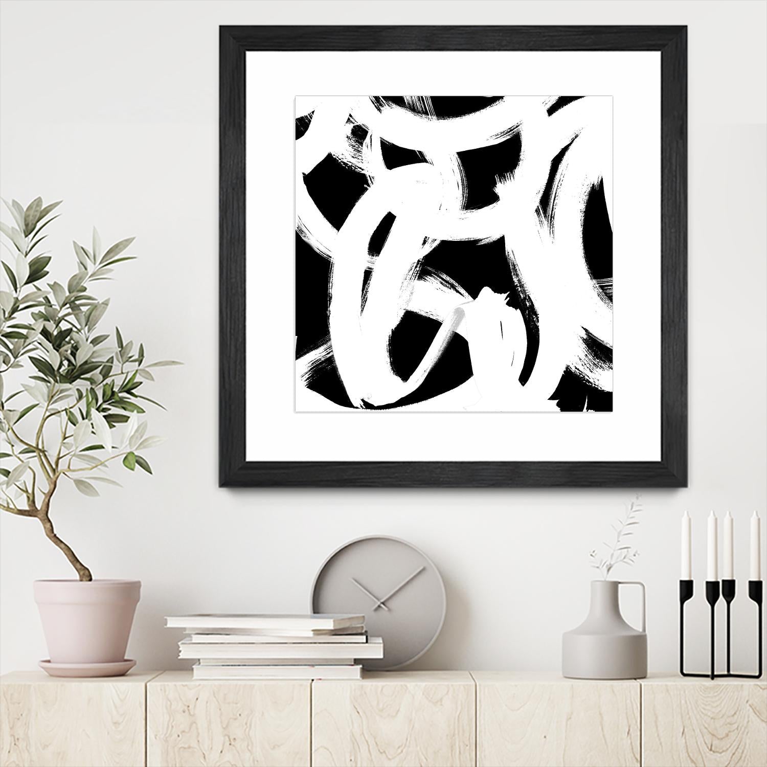White Trails I by Emily Navas on GIANT ART - abstract