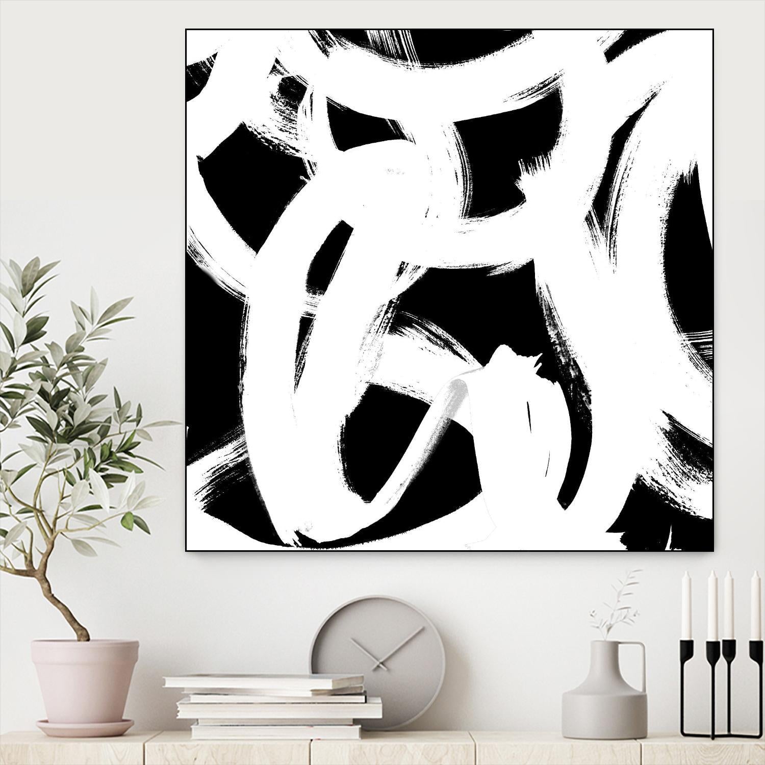 White Trails I by Emily Navas on GIANT ART - abstract