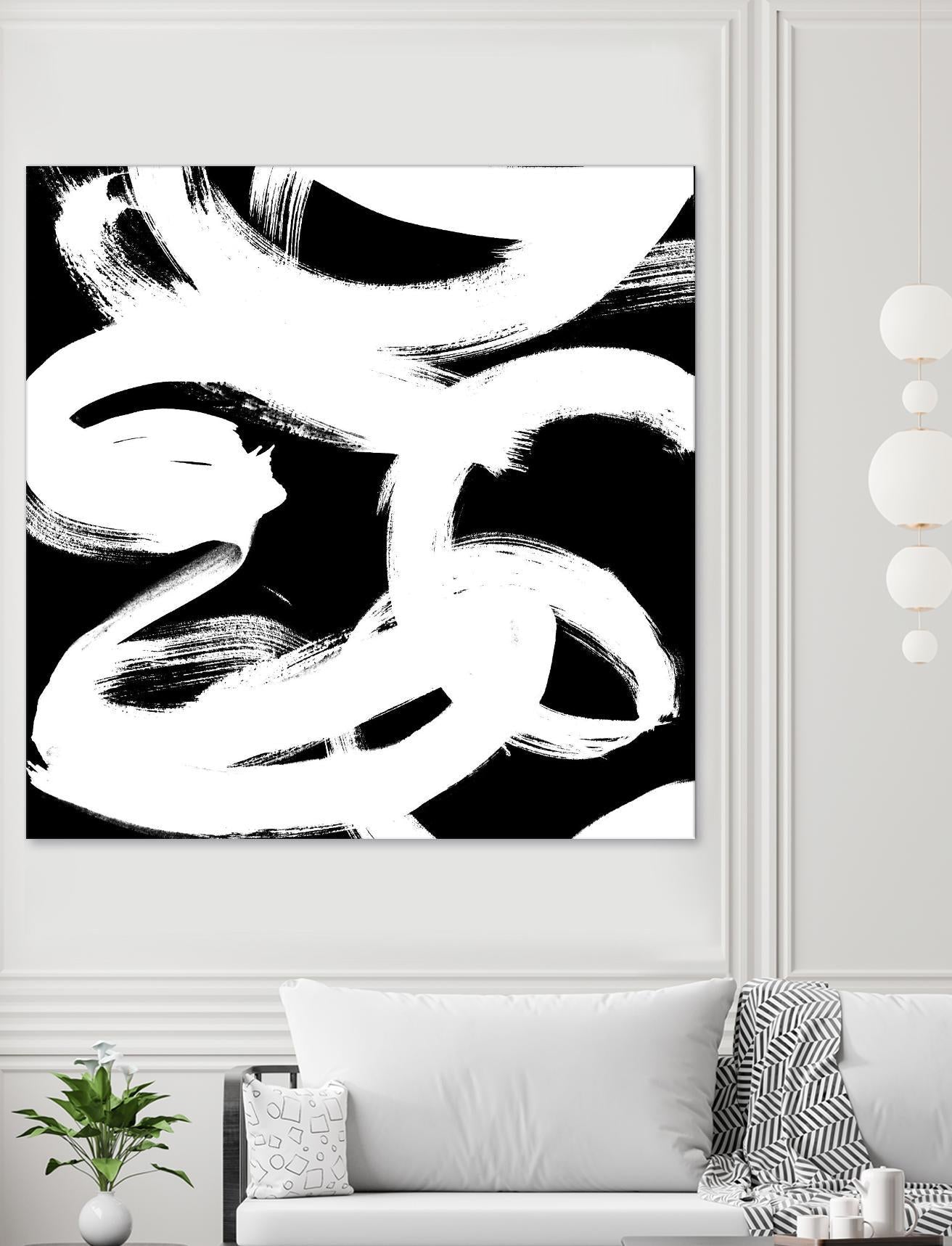 White Trails II by Emily Navas on GIANT ART - abstract