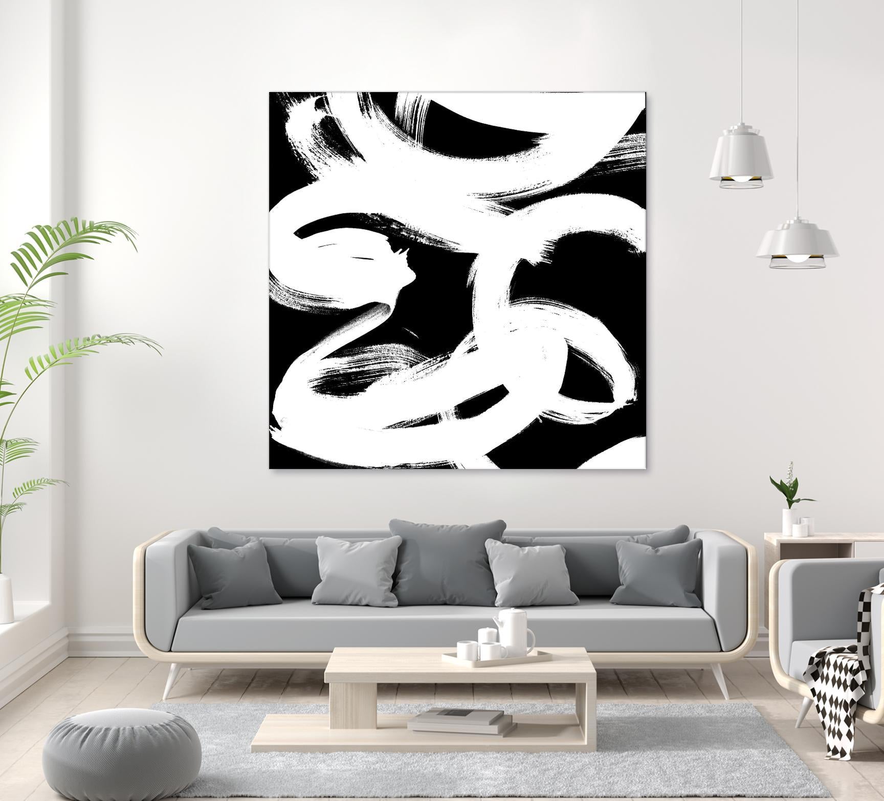 White Trails II by Emily Navas on GIANT ART - abstract