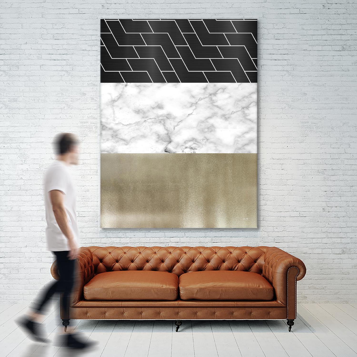 Many Layers I by Elizabeth Medley on GIANT ART - black abstract