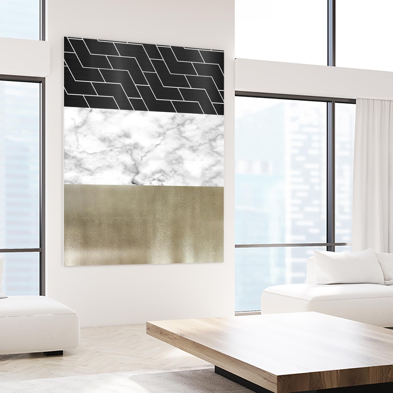 Many Layers I by Elizabeth Medley on GIANT ART - black abstract