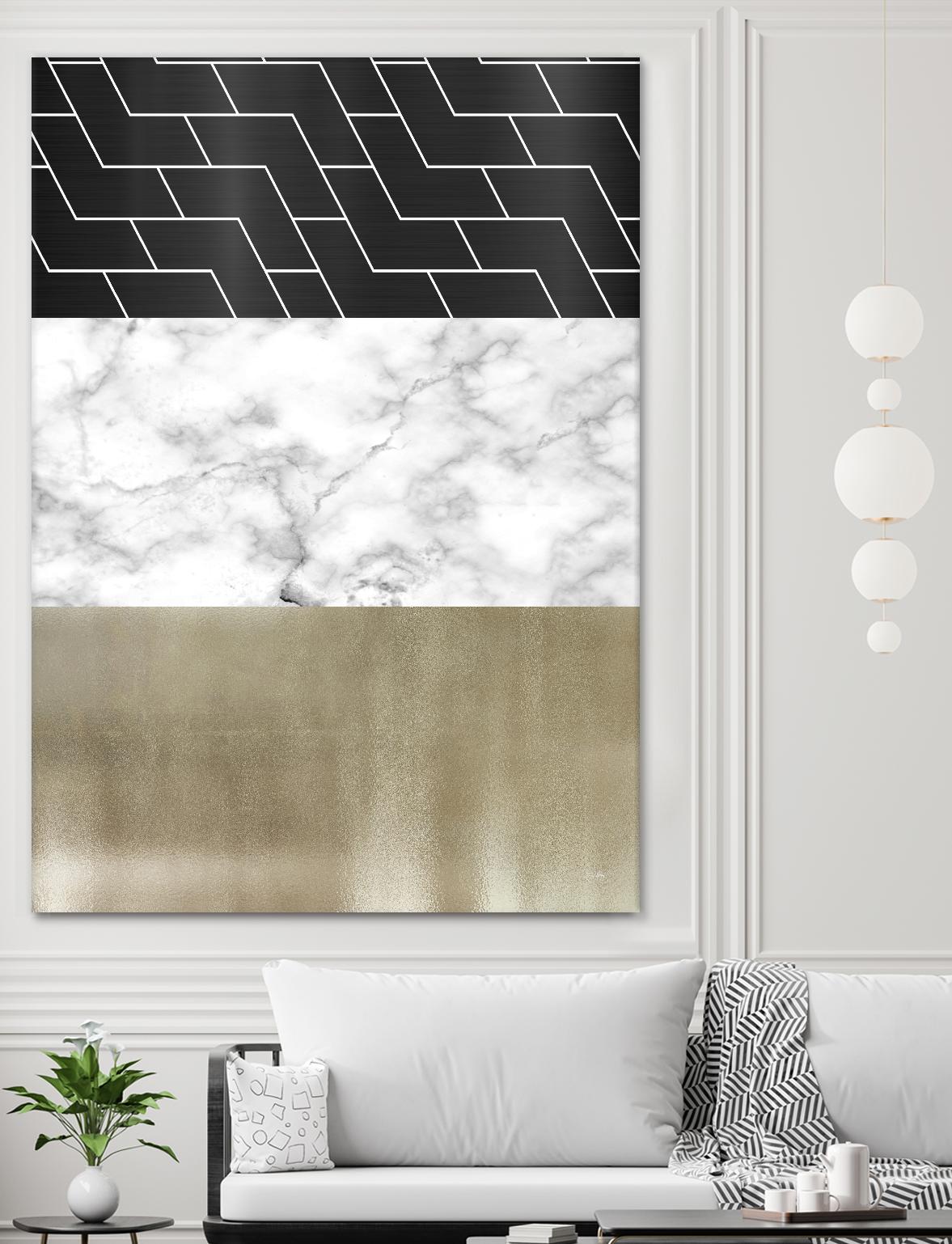 Many Layers I by Elizabeth Medley on GIANT ART - black abstract