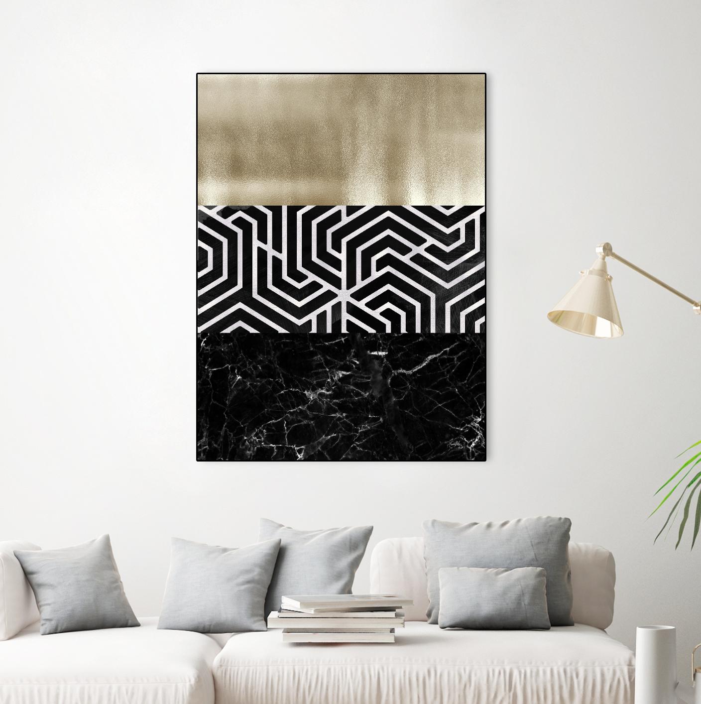Many Layers II by Elizabeth Medley on GIANT ART - black abstract