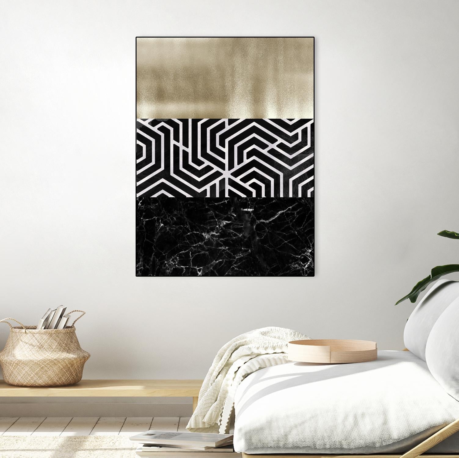 Many Layers II by Elizabeth Medley on GIANT ART - black abstract