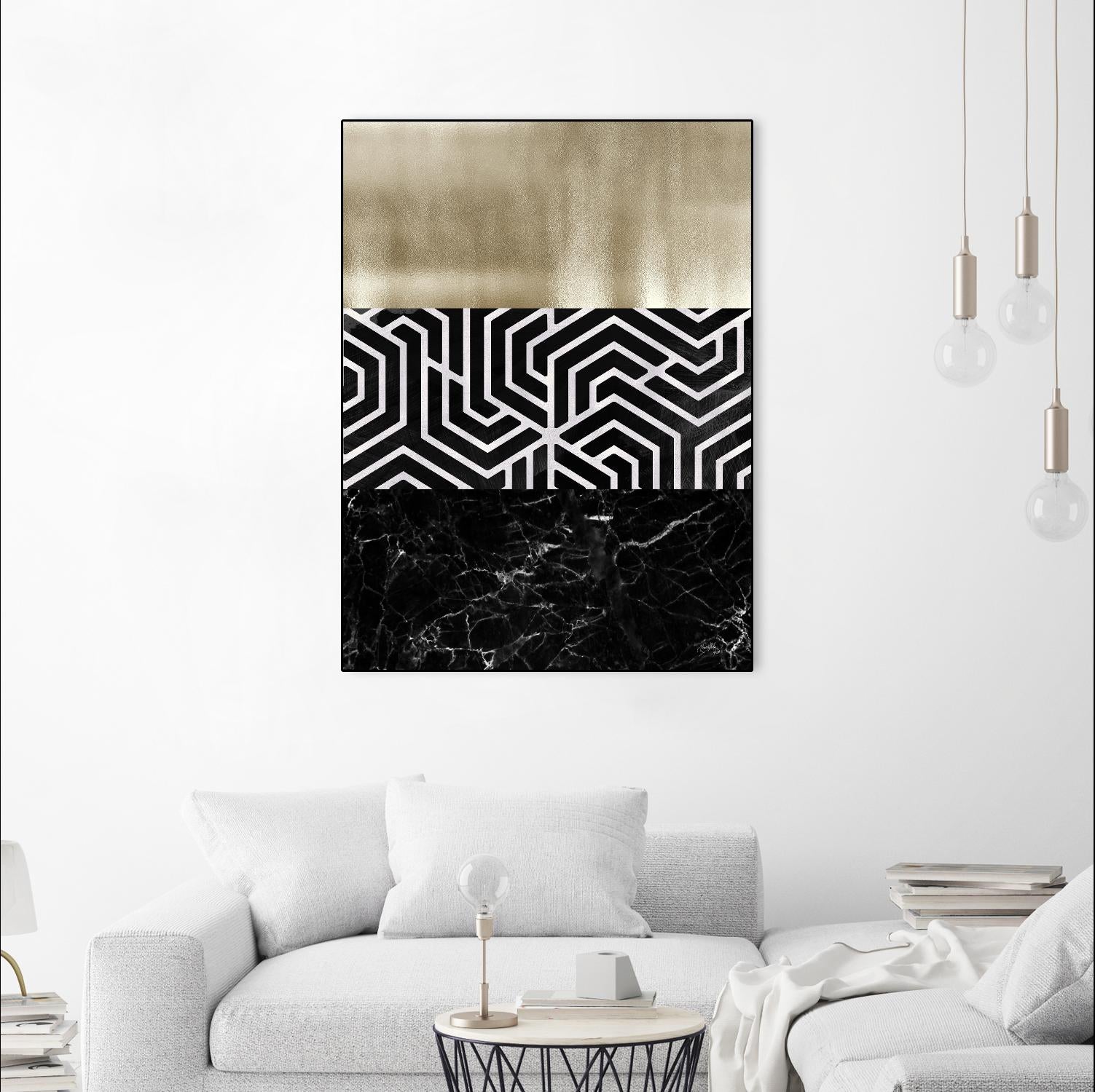 Many Layers II by Elizabeth Medley on GIANT ART - black abstract