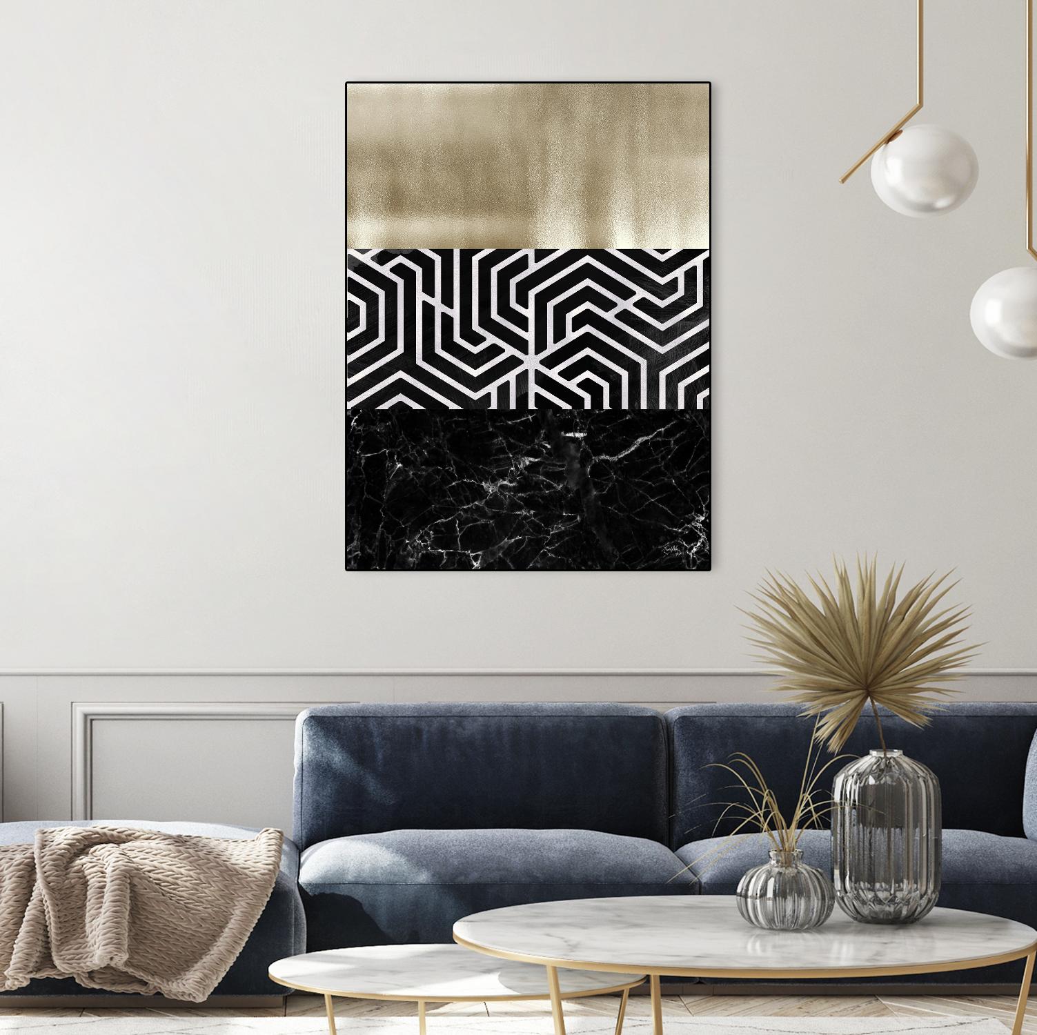 Many Layers II by Elizabeth Medley on GIANT ART - black abstract