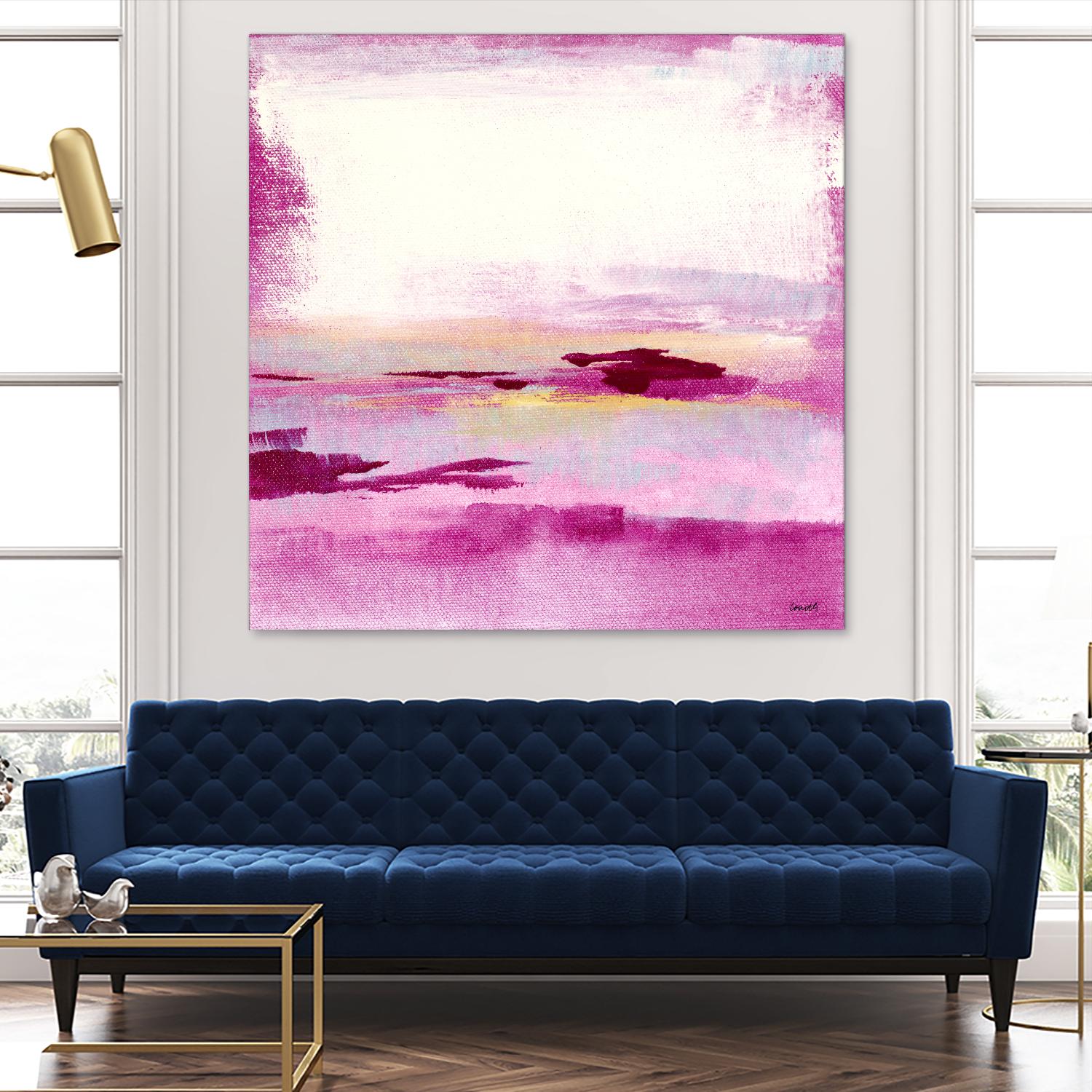Dawn to Dusk by Lanie Loreth on GIANT ART - pink abstract