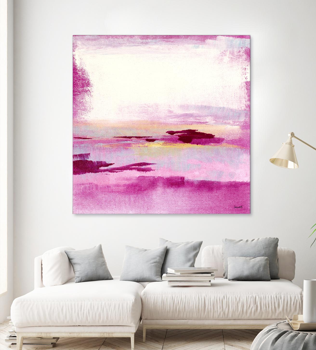 Dawn to Dusk by Lanie Loreth on GIANT ART - pink abstract