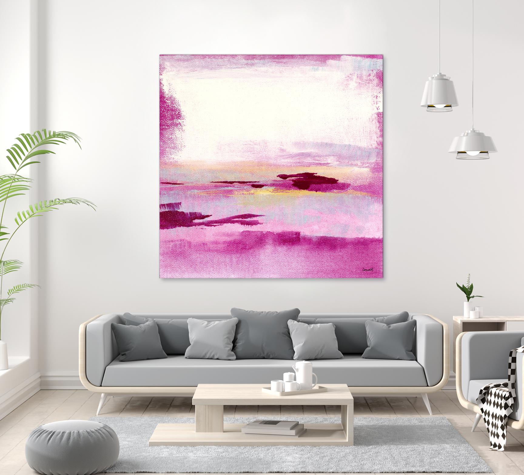 Dawn to Dusk by Lanie Loreth on GIANT ART - pink abstract