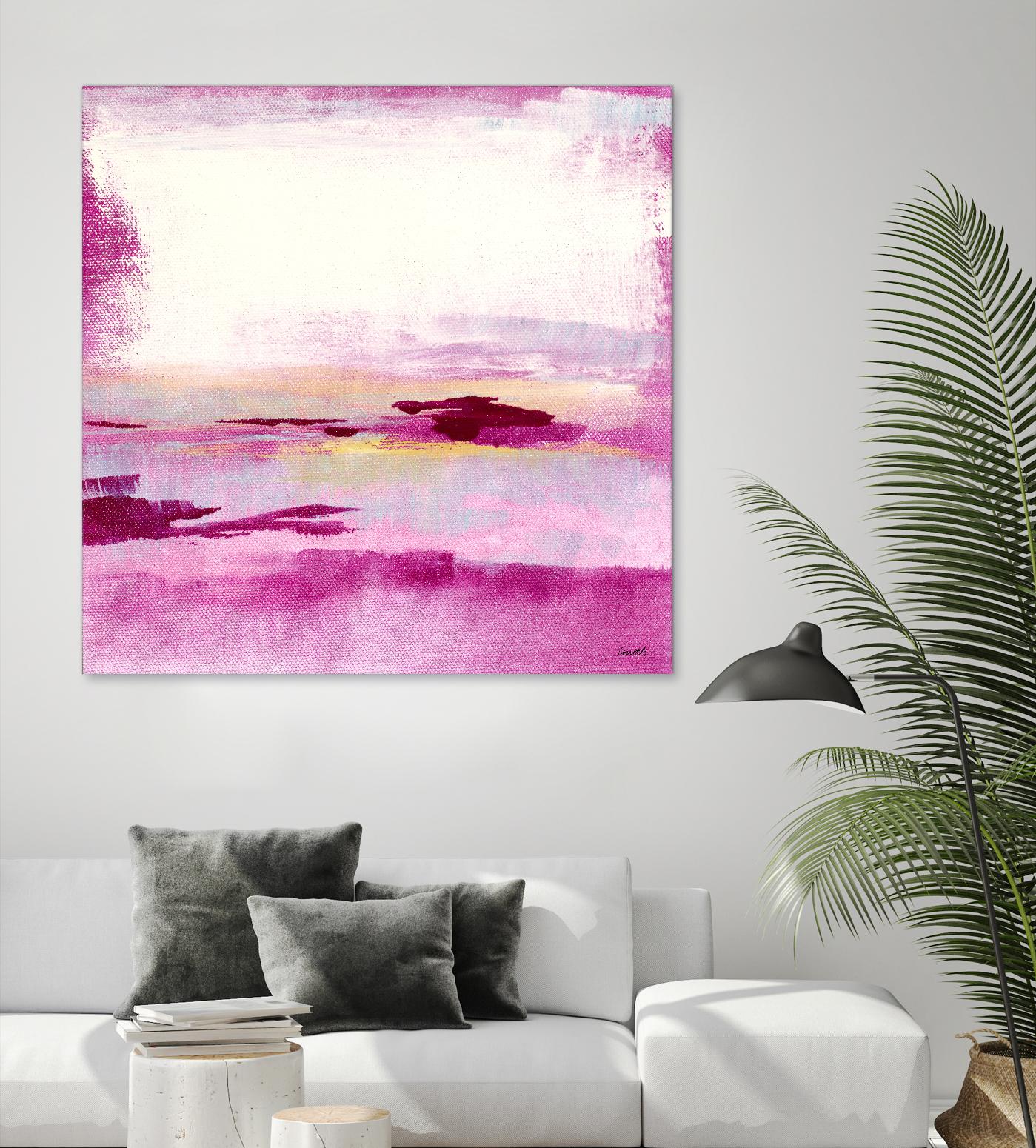 Dawn to Dusk by Lanie Loreth on GIANT ART - pink abstract