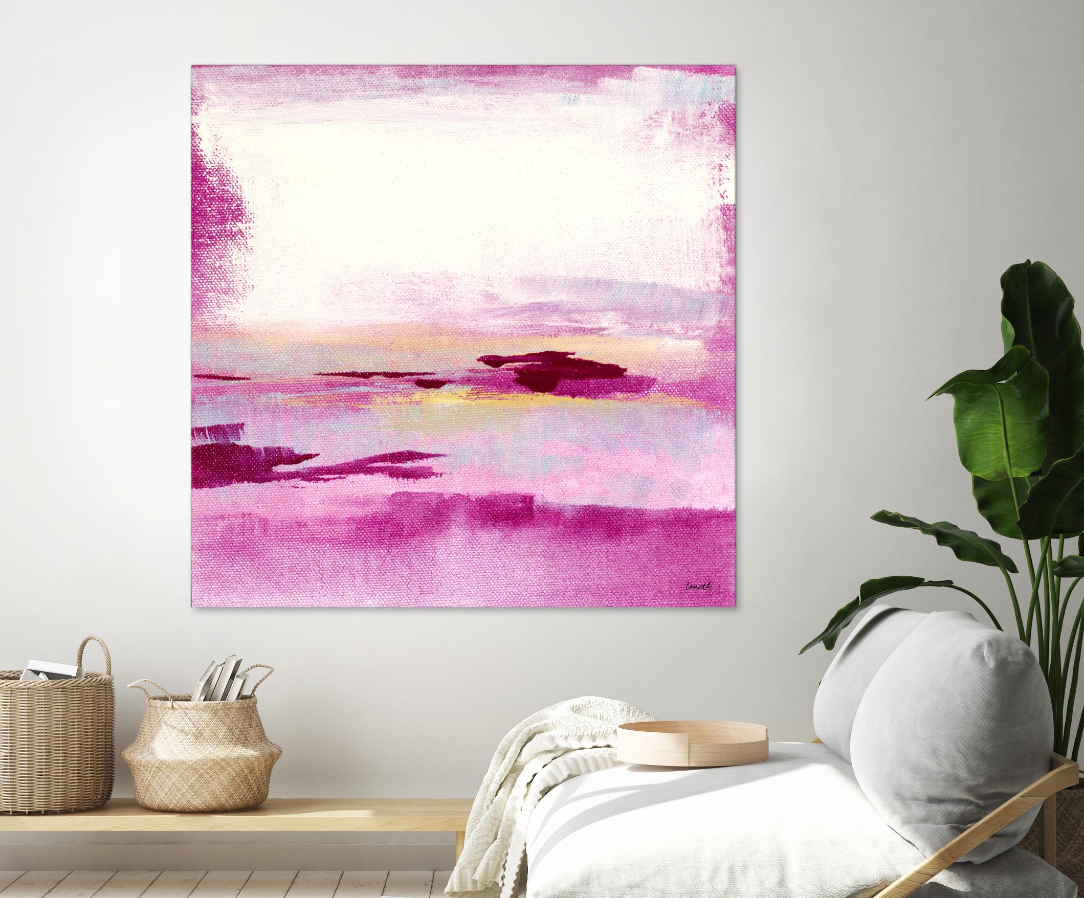 Dawn to Dusk by Lanie Loreth on GIANT ART - pink abstract