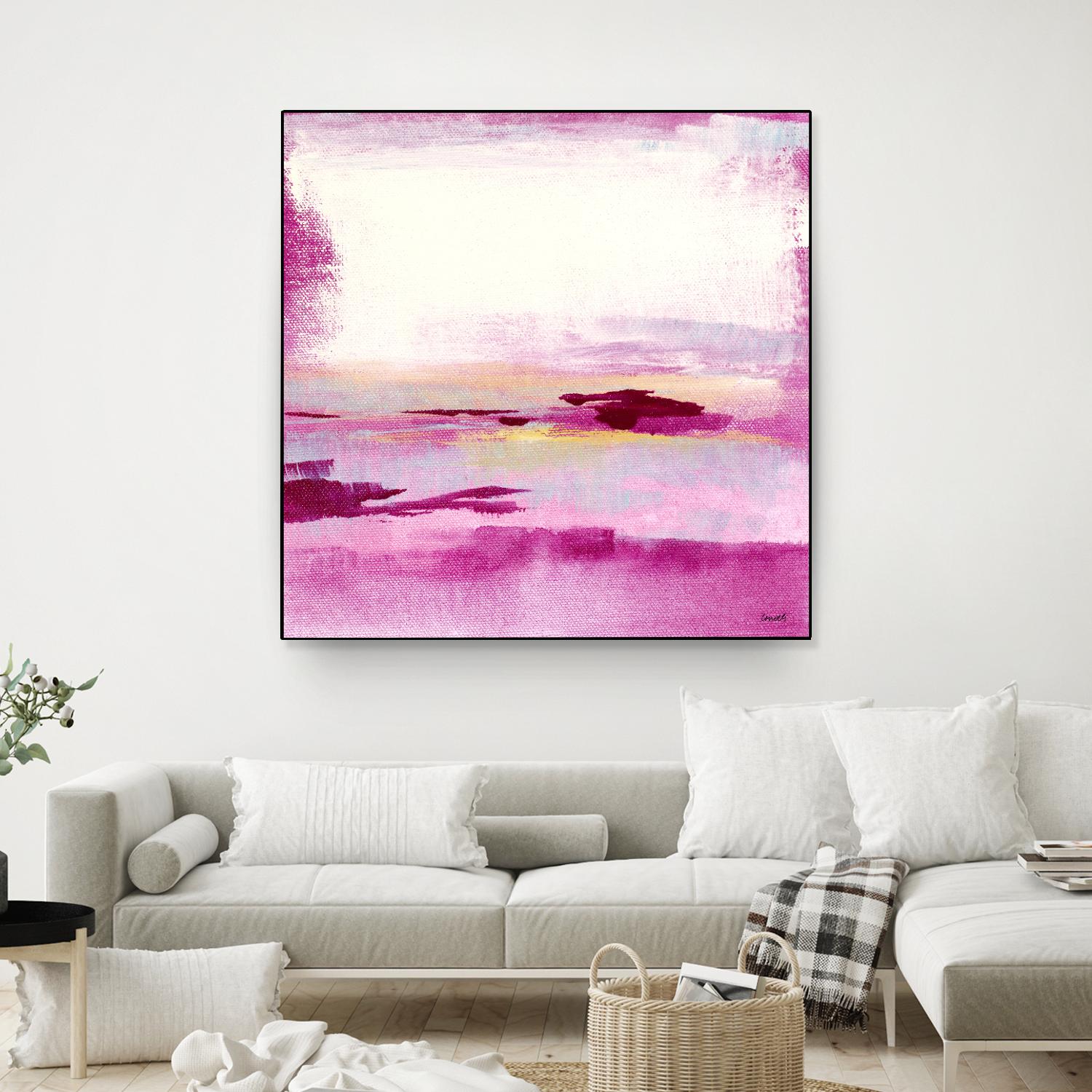 Dawn to Dusk by Lanie Loreth on GIANT ART - pink abstract
