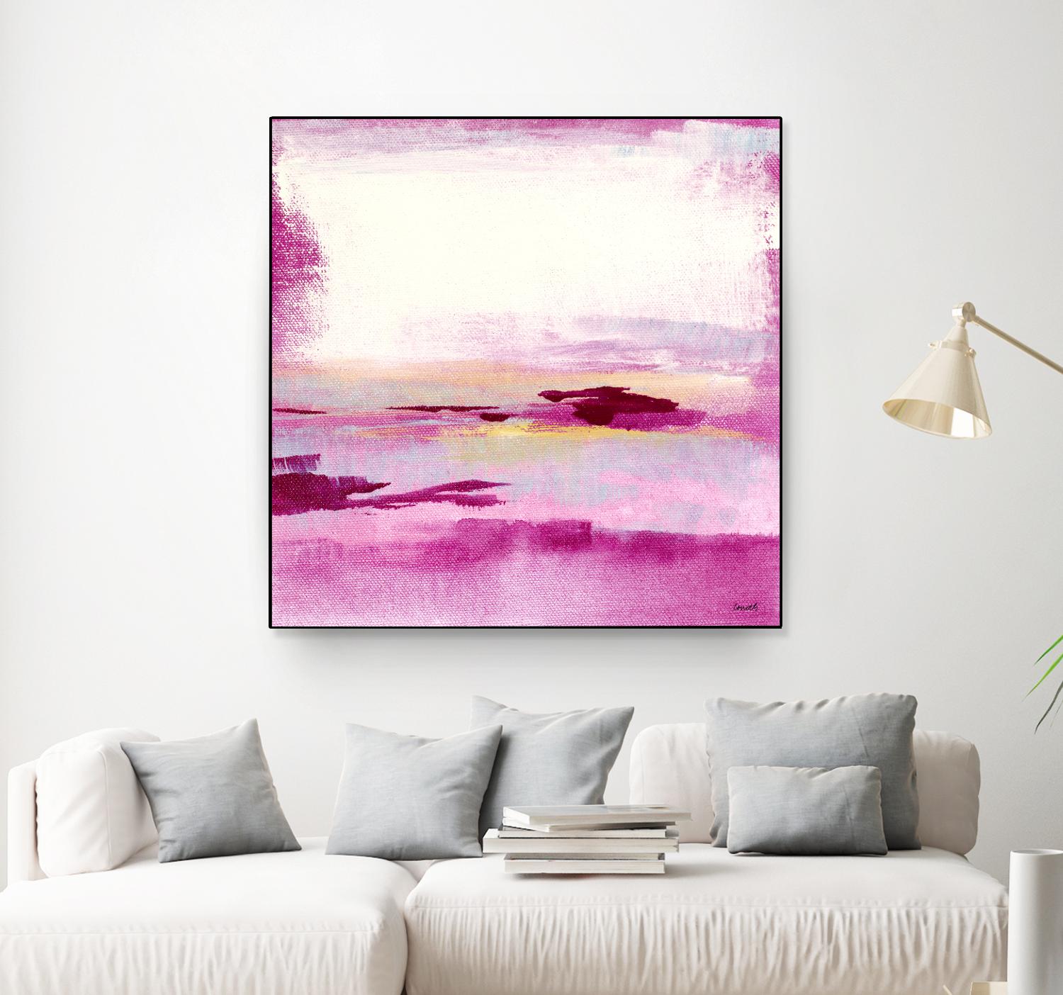Dawn to Dusk by Lanie Loreth on GIANT ART - pink abstract