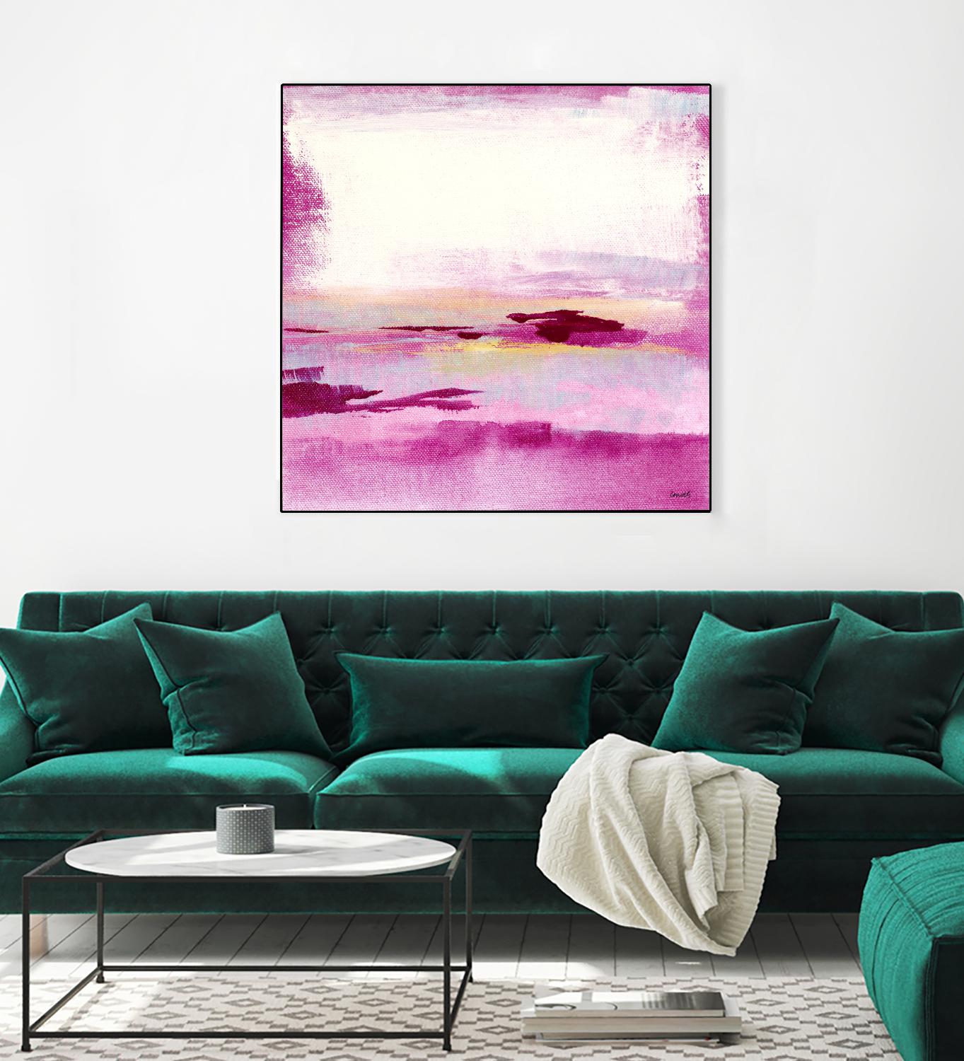 Dawn to Dusk by Lanie Loreth on GIANT ART - pink abstract