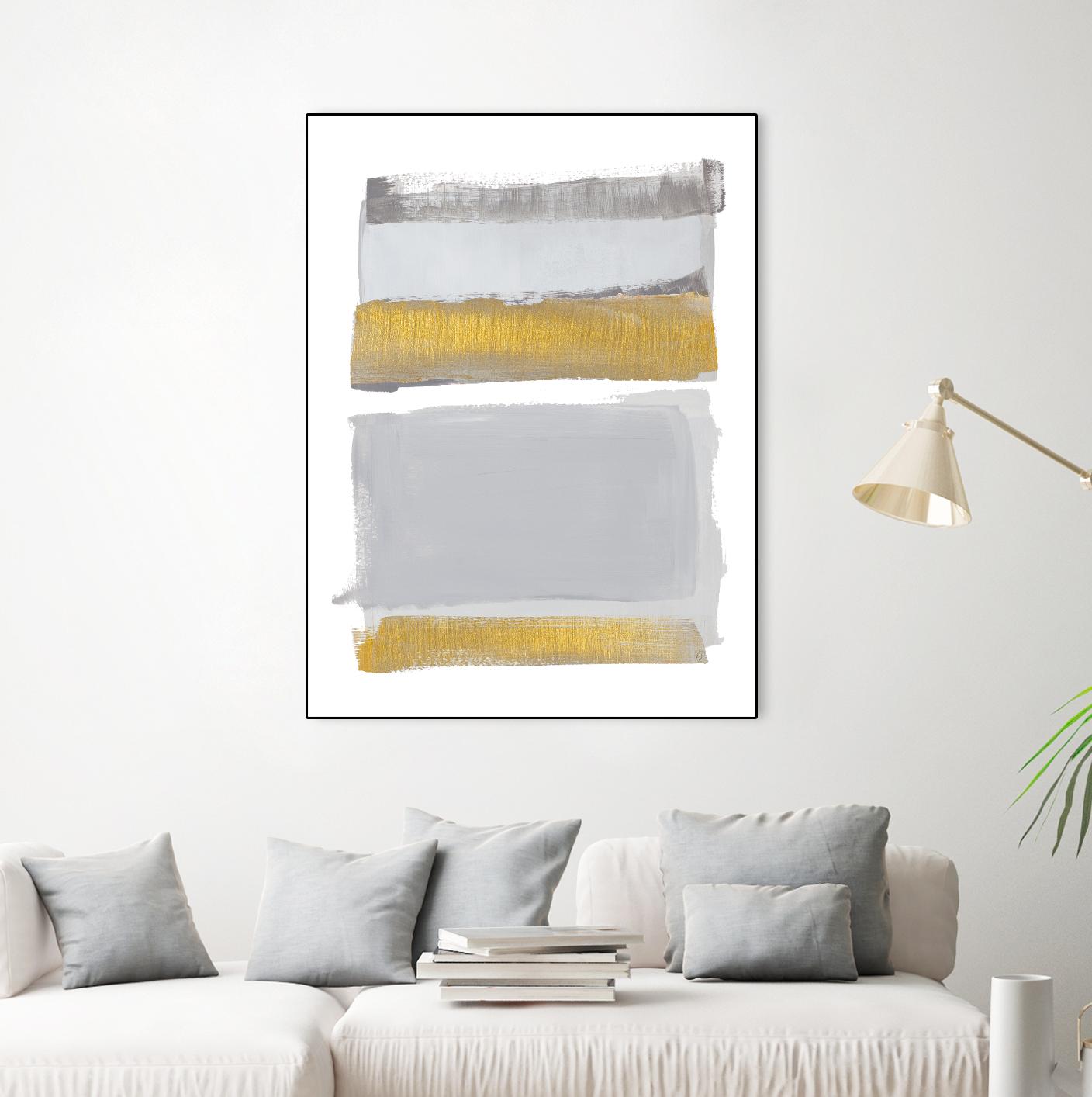 World of Golden Gray by Lanie Loreth on GIANT ART - multi abstract