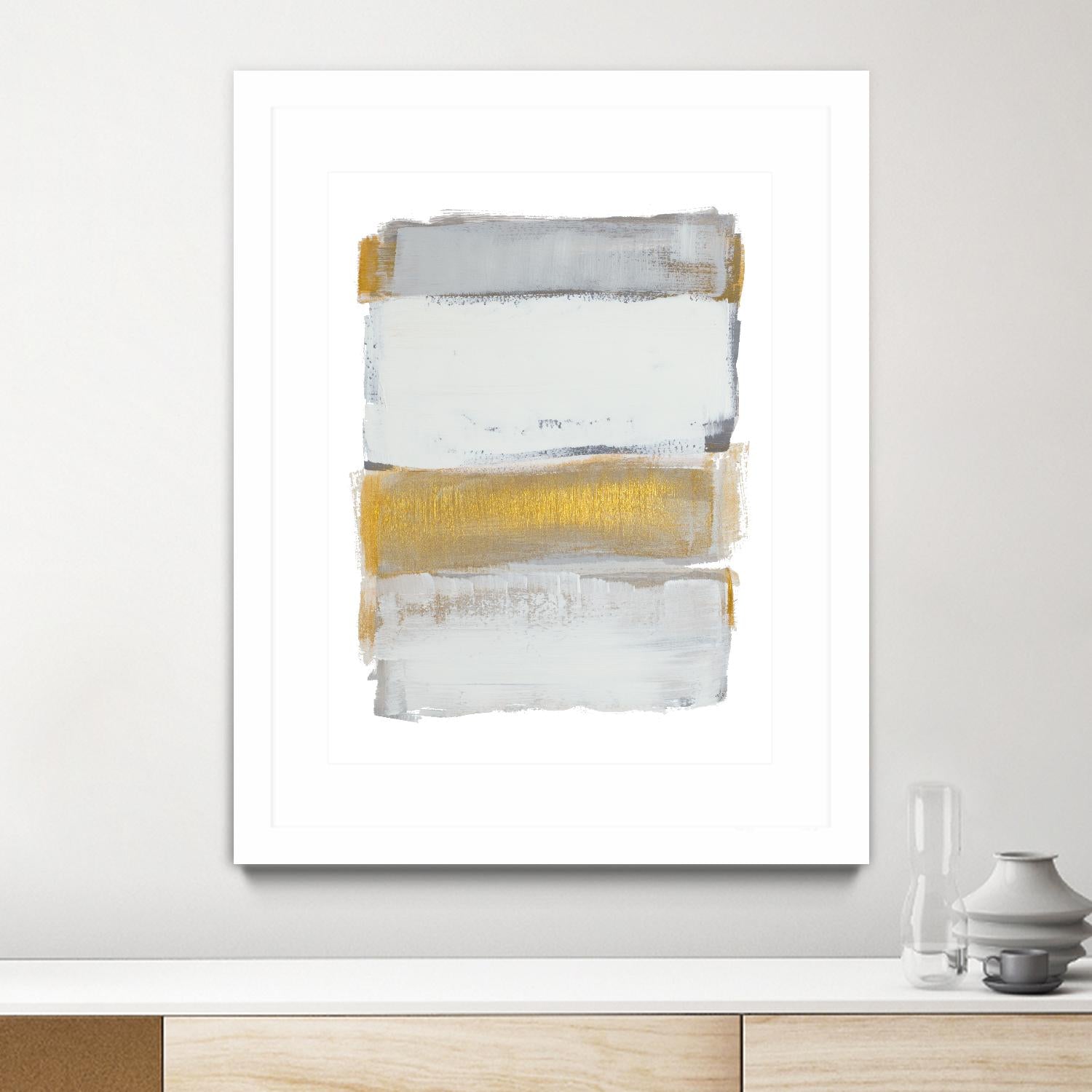 Shades of Golden Gray by Lanie Loreth on GIANT ART - gold abstract