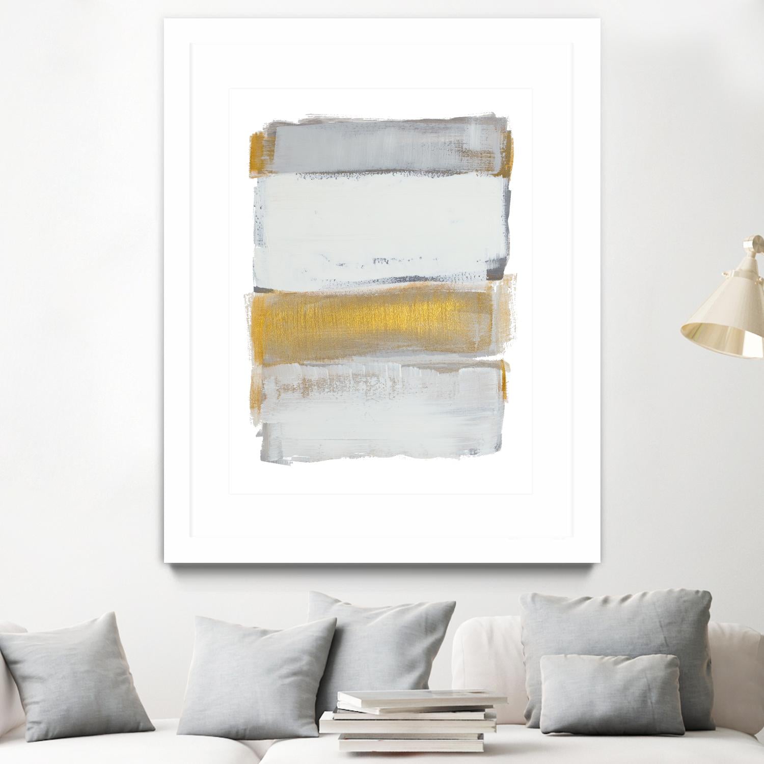 Shades of Golden Gray by Lanie Loreth on GIANT ART - gold abstract