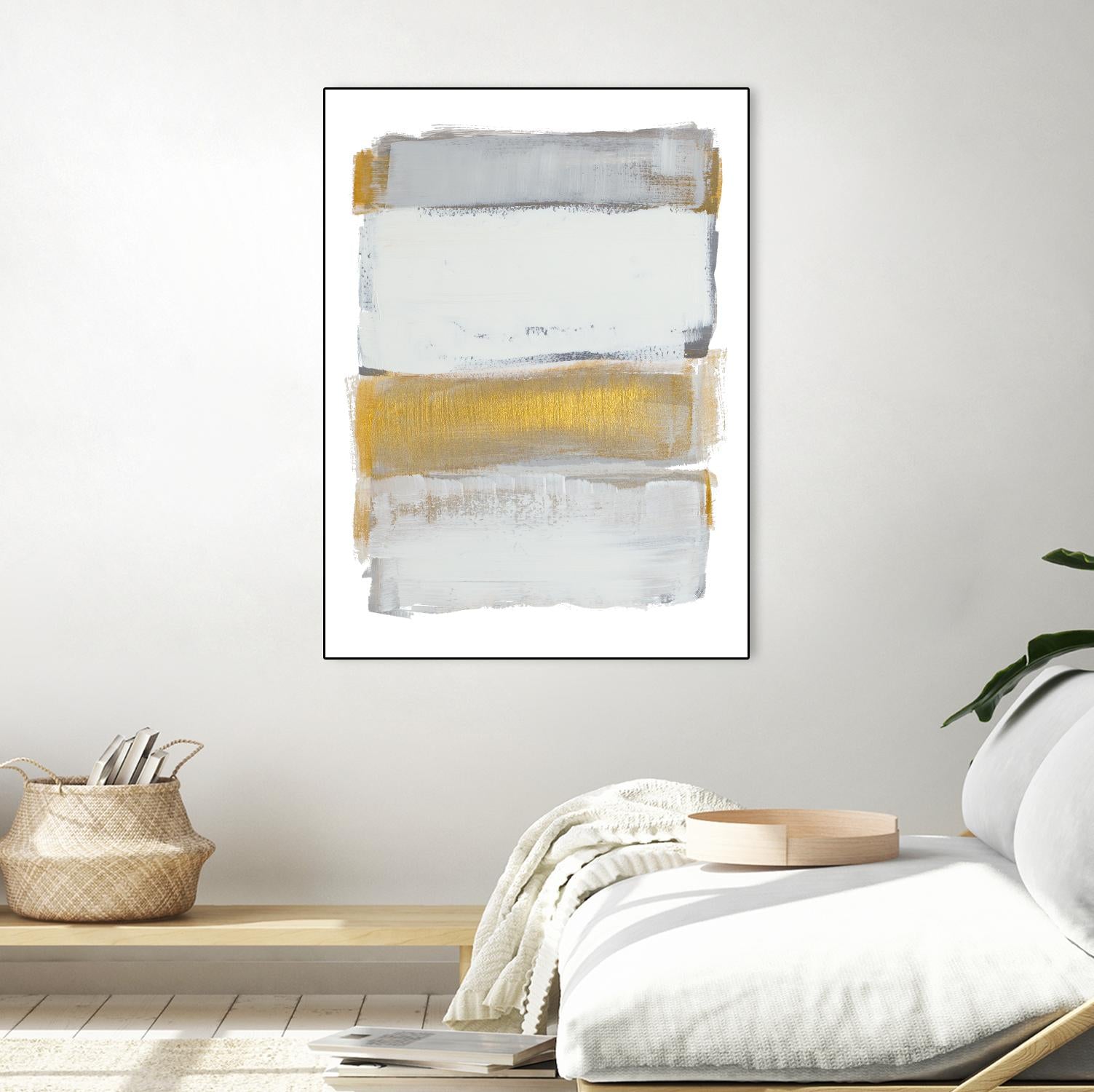 Shades of Golden Gray by Lanie Loreth on GIANT ART - gold abstract
