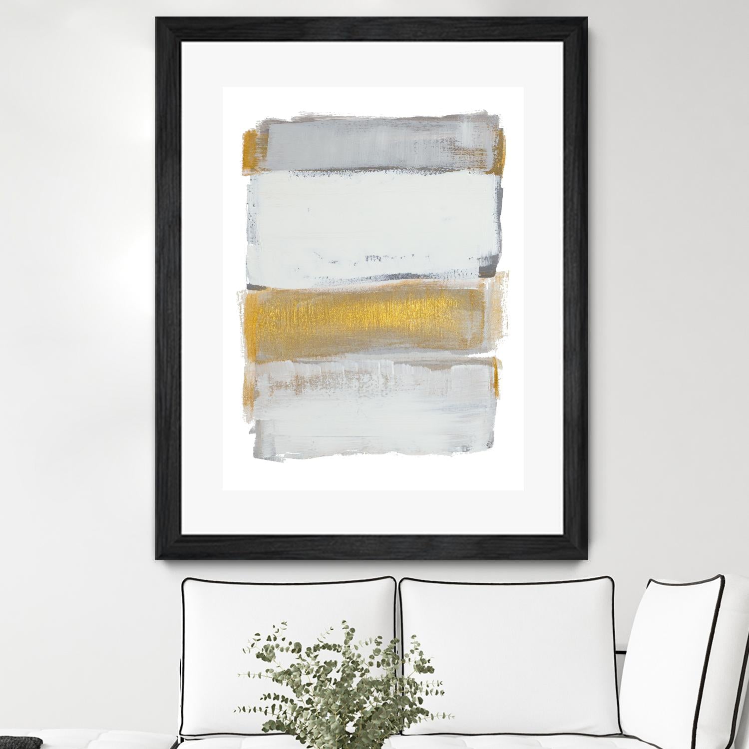 Shades of Golden Gray by Lanie Loreth on GIANT ART - gold abstract