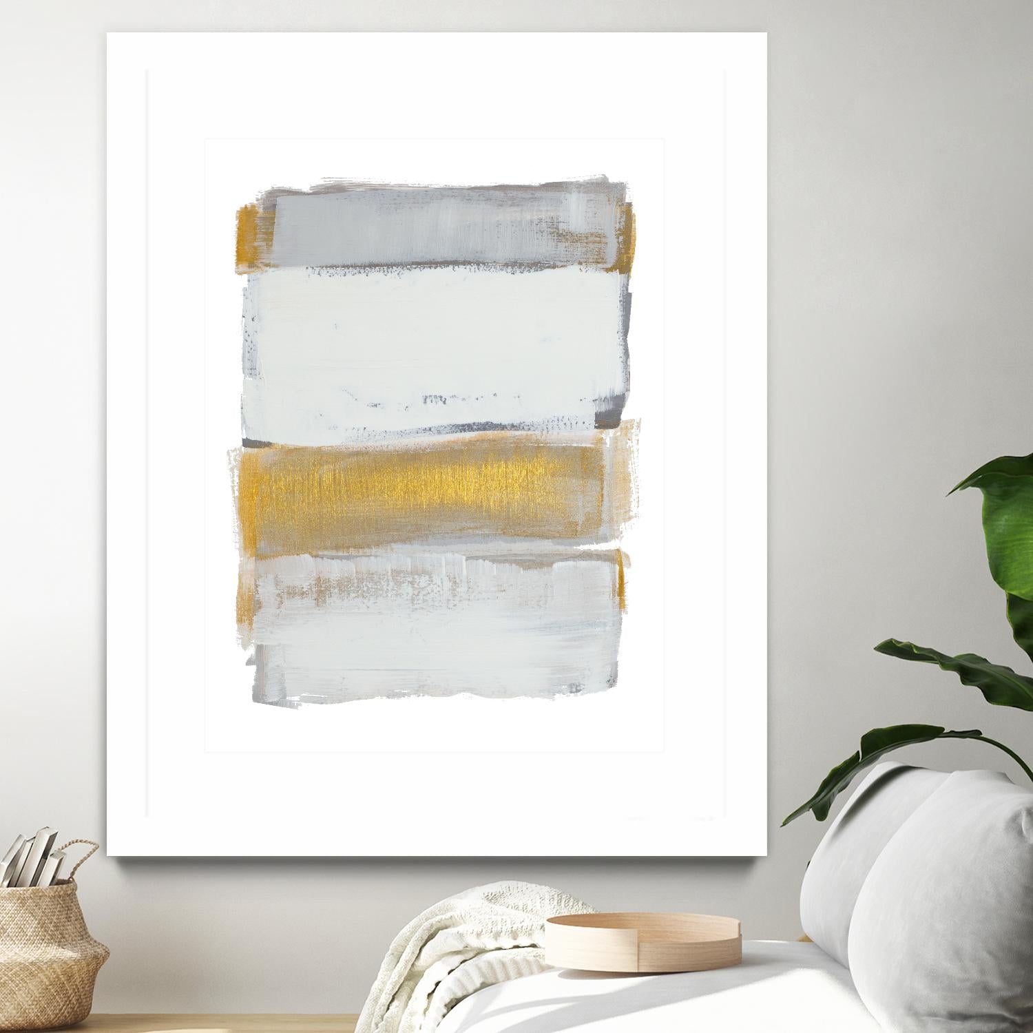 Shades of Golden Gray by Lanie Loreth on GIANT ART - gold abstract