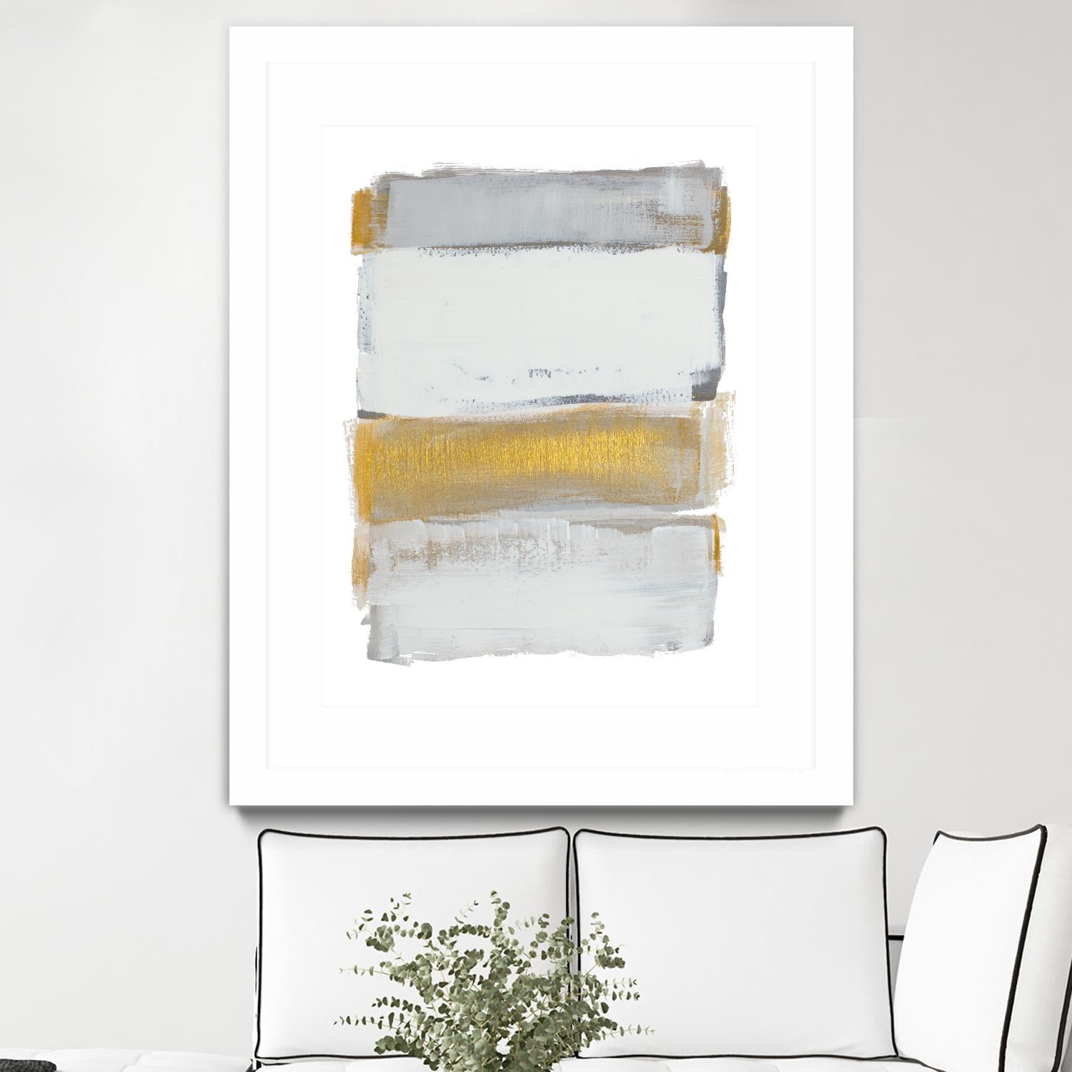 Shades of Golden Gray by Lanie Loreth on GIANT ART - gold abstract
